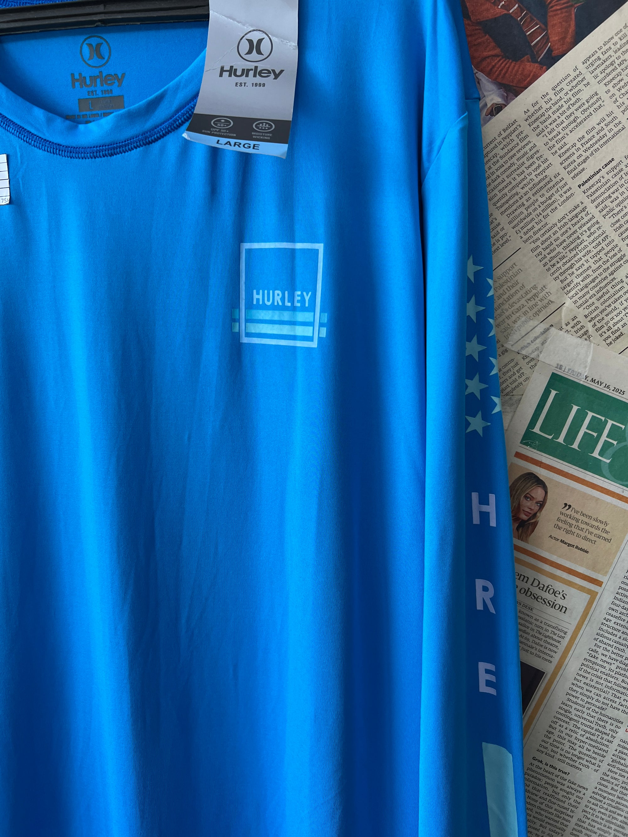 Hurley® Large | Chest: 23" | Blue | Shirt | 755 - Genuine Maal