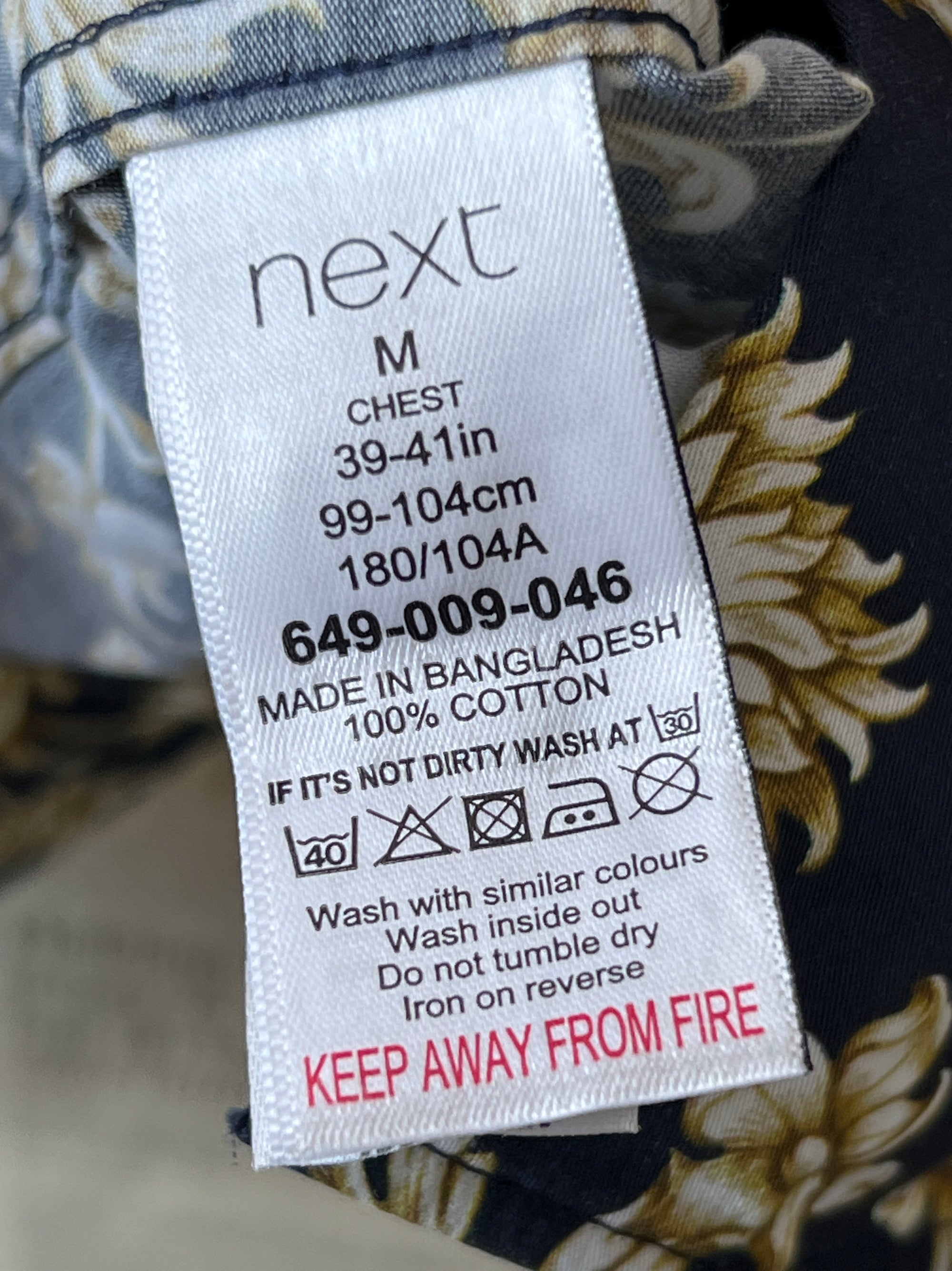 Next® Medium | Chest: 21.5 | Floral | Shirt | 763 - Genuine Maal