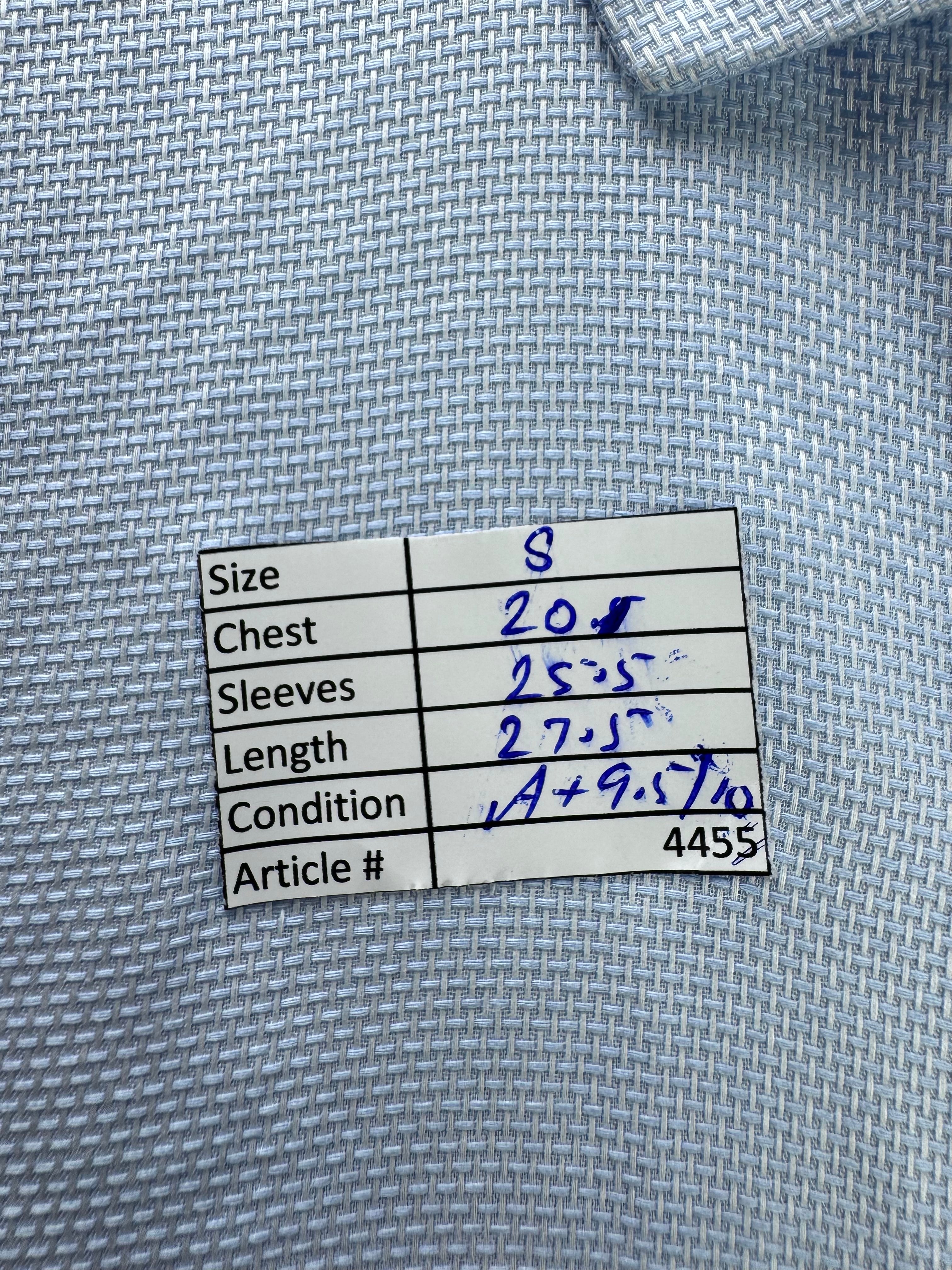Primark® Small | Chest: 20" | Blue | Collar: 15.5" Shirt | Cotton | 4455 - Genuine Maal