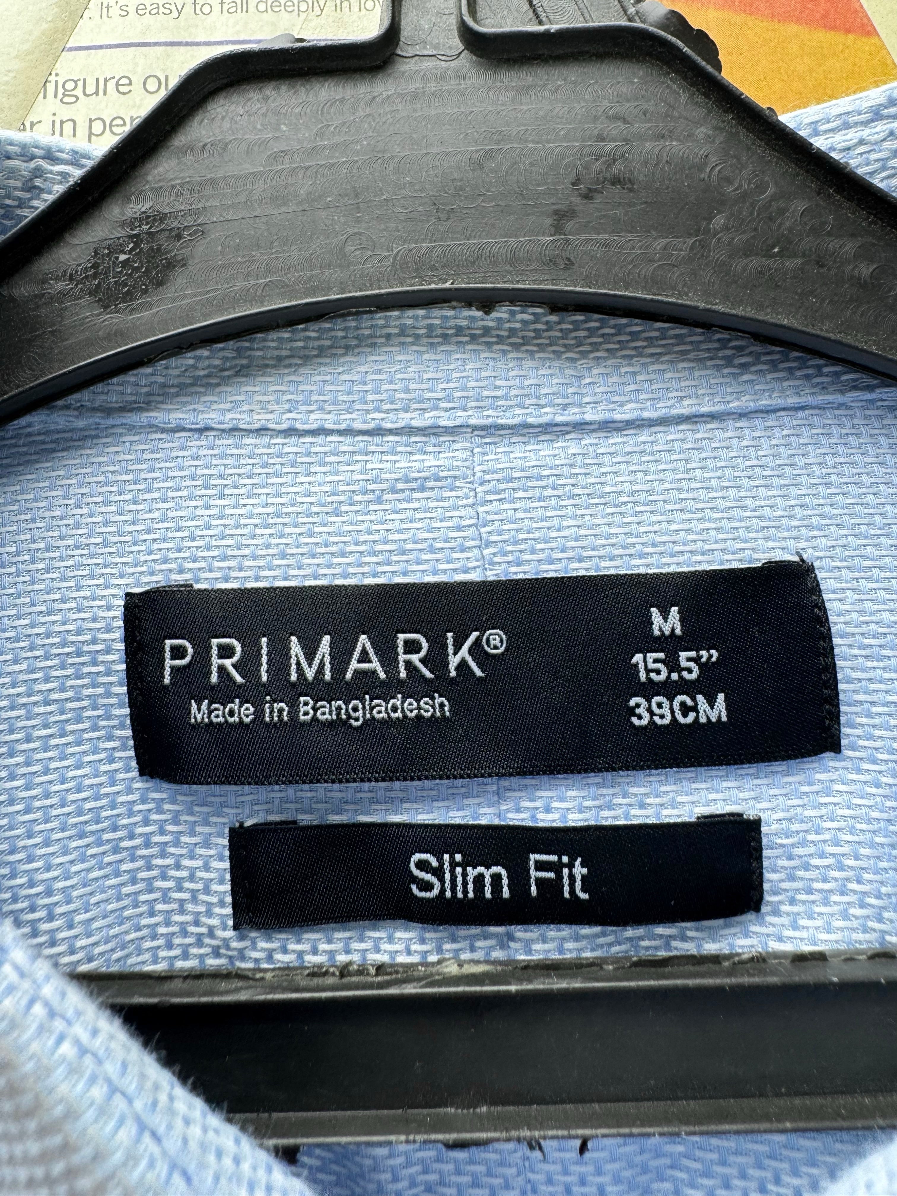 Primark® Small | Chest: 20" | Blue | Collar: 15.5" Shirt | Cotton | 4455 - Genuine Maal
