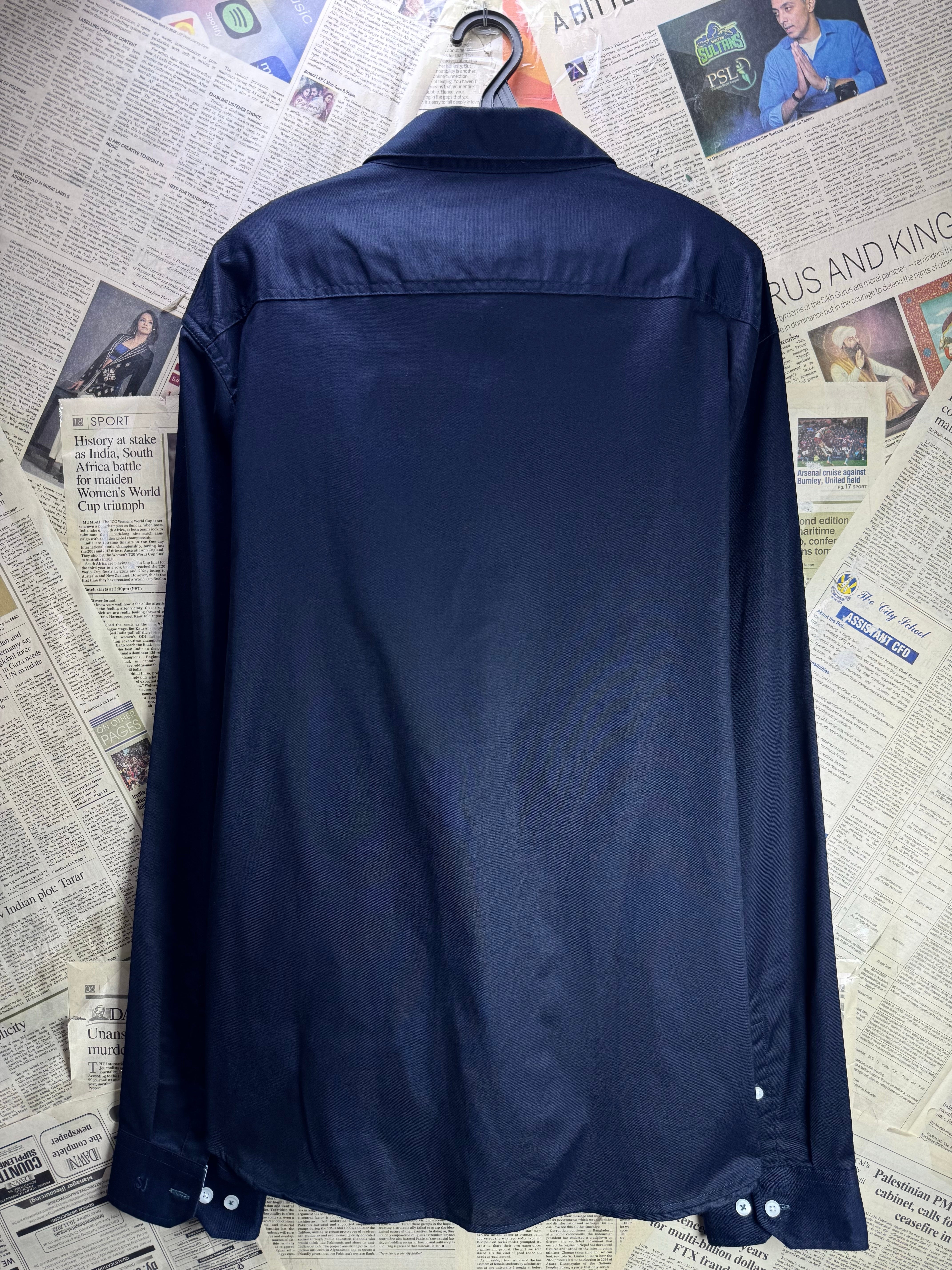 Steel & Jelly® Large | Chest: 23" | Blue | Shirt | Poly - Cotton - Elastane | 4475 - Genuine Maal