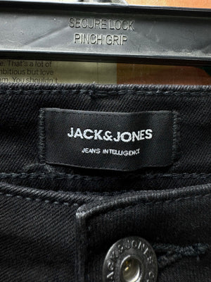 Jack & Jones® Waist: 32" | Black | Skinny Fit Denim Pants | Cotton - Elastane | 2474 - Genuine Maal