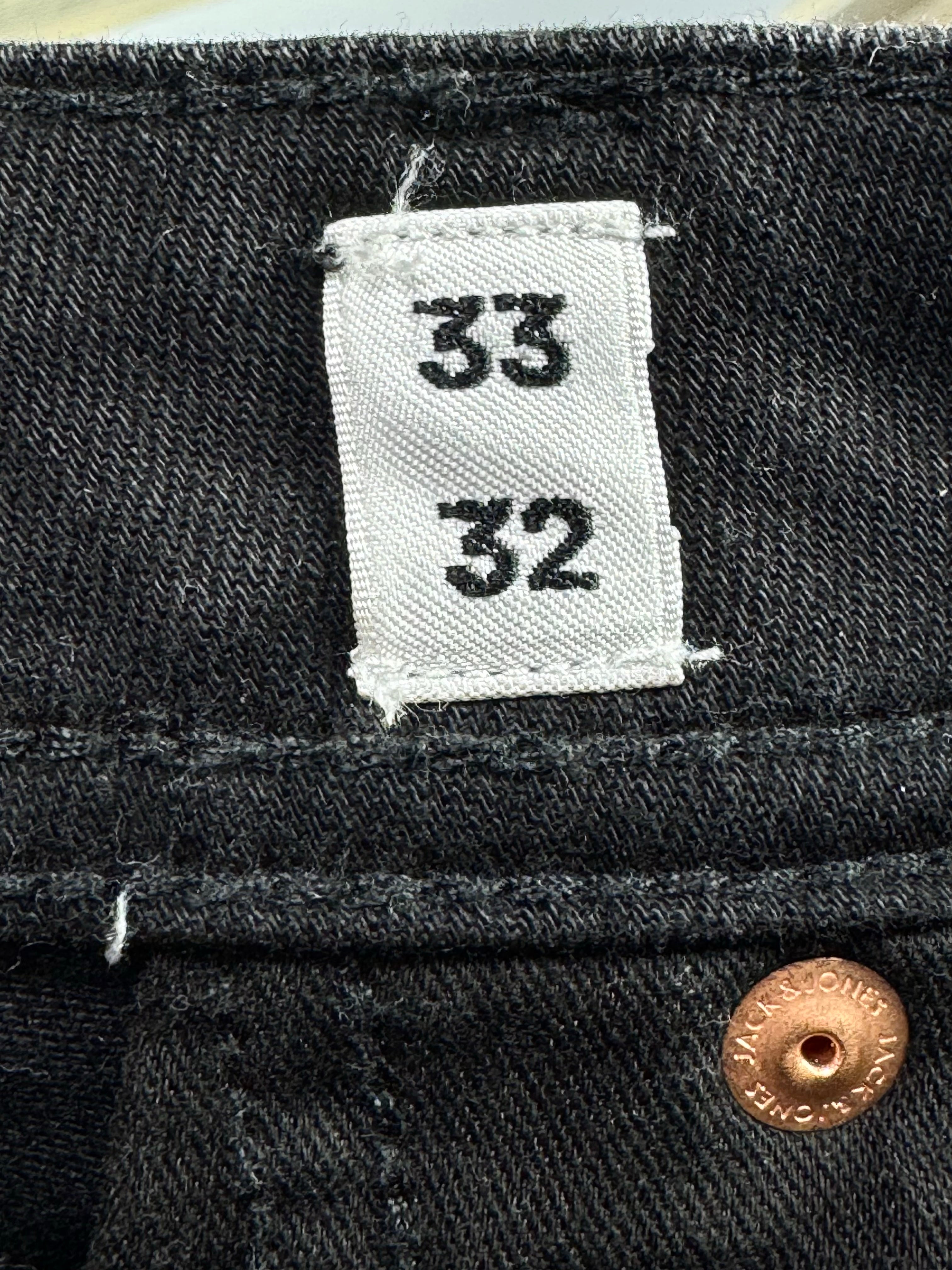 Jack & Jones® Waist: 32" | Black | Skinny Fit Denim Pants | Cotton - Elastane | 2474 - Genuine Maal