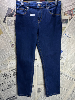 Asos® Waist: 32" | Blue | Slim Fit Denim Pants | Cotton - Elastane | 2736 - Genuine Maal