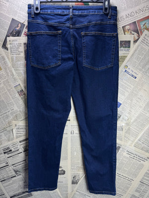 Asos® Waist: 32" | Blue | Slim Fit Denim Pants | Cotton - Elastane | 2736 - Genuine Maal