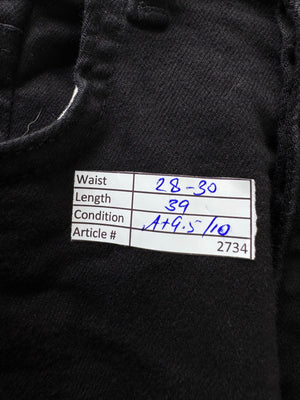 Denim Co.® Waist: 28" to 30" | Black | Slim Fit Denim Pants | Cotton - Elastane - Lycra | 2734 - Genuine Maal