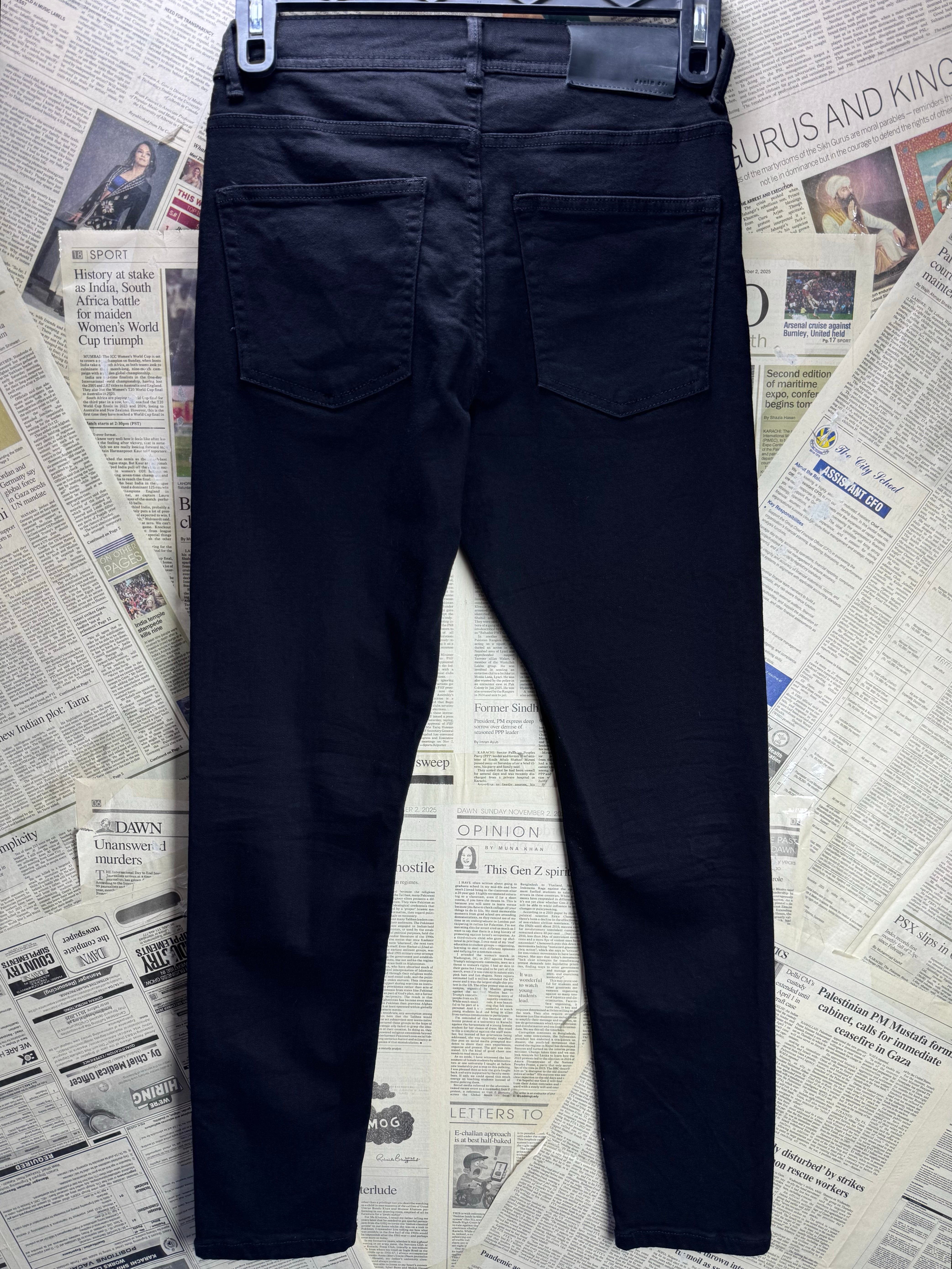 Denim Co.® Waist: 28" to 30" | Black | Slim Fit Denim Pants | Cotton - Elastane - Lycra | 2734 - Genuine Maal