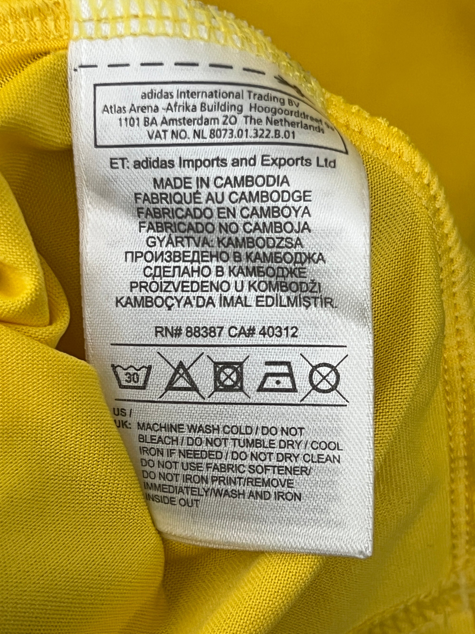 Adid*s® Large | Chest: 23.5" | Lemon | T-Shirt | 757 - Genuine Maal