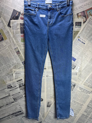 Asos® Waist: 30" | Blue | Skinny Fit Denim Pants | Cotton - Elastane | 2730 - Genuine Maal