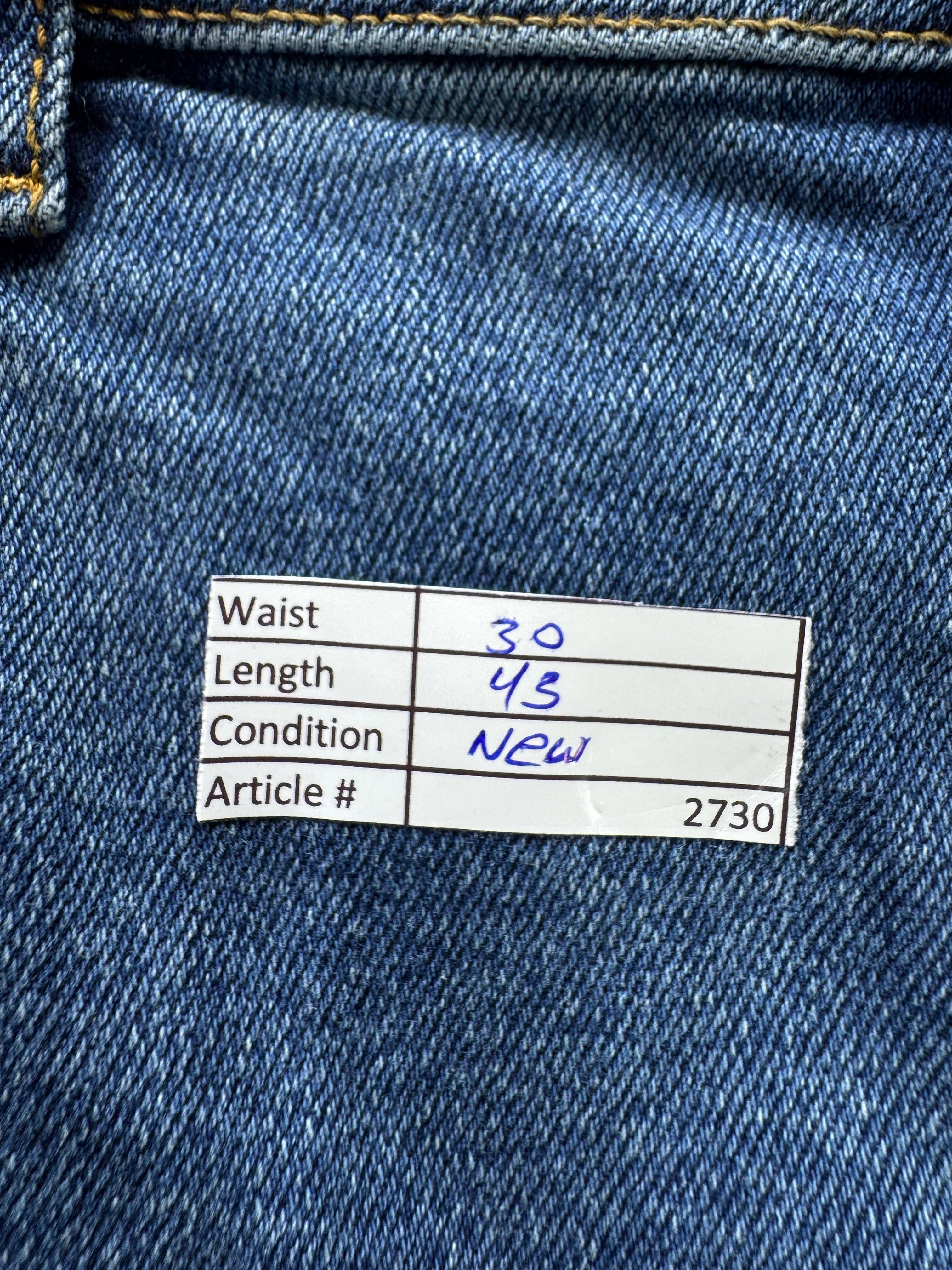 Asos® Waist: 30" | Blue | Skinny Fit Denim Pants | Cotton - Elastane | 2730 - Genuine Maal