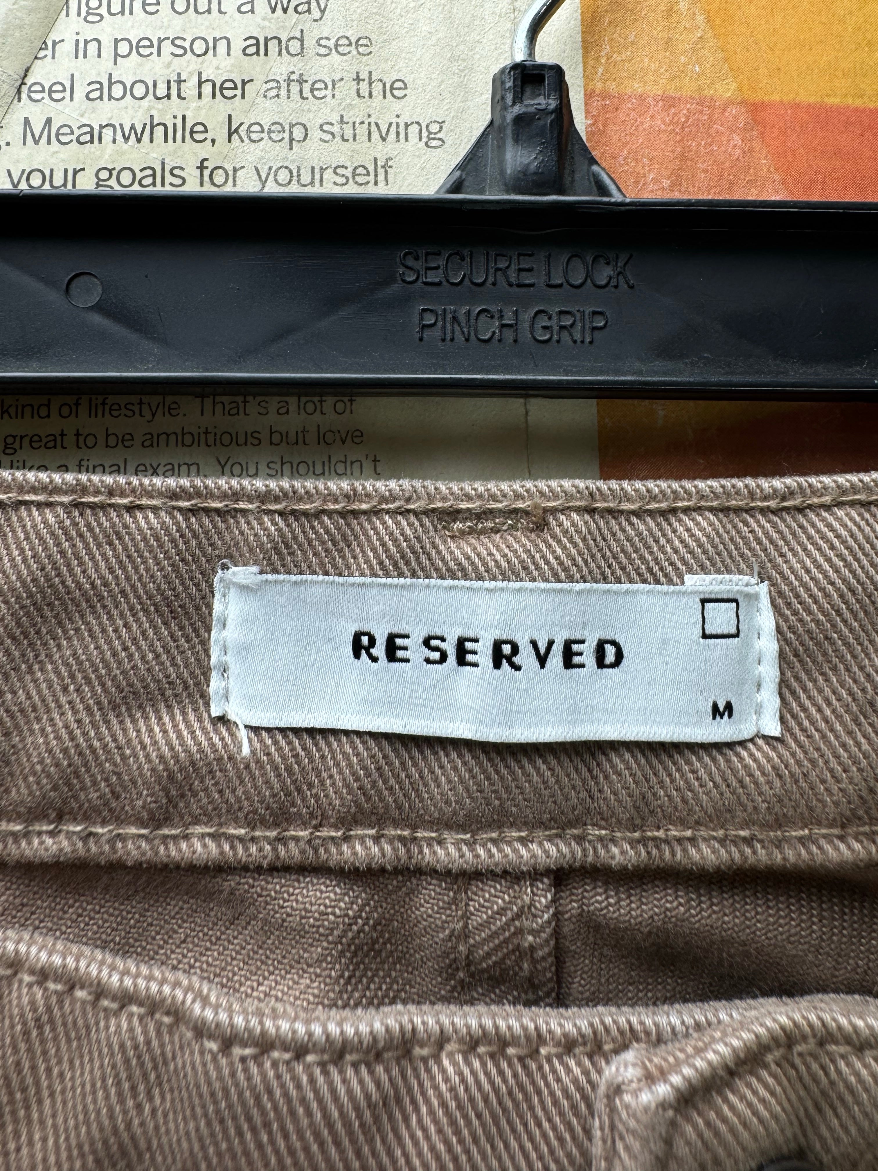 Reserved® Waist: 32" | Tan | Relaxed Fit Cargo Denim Pants | Cotton | 2737 - Genuine Maal