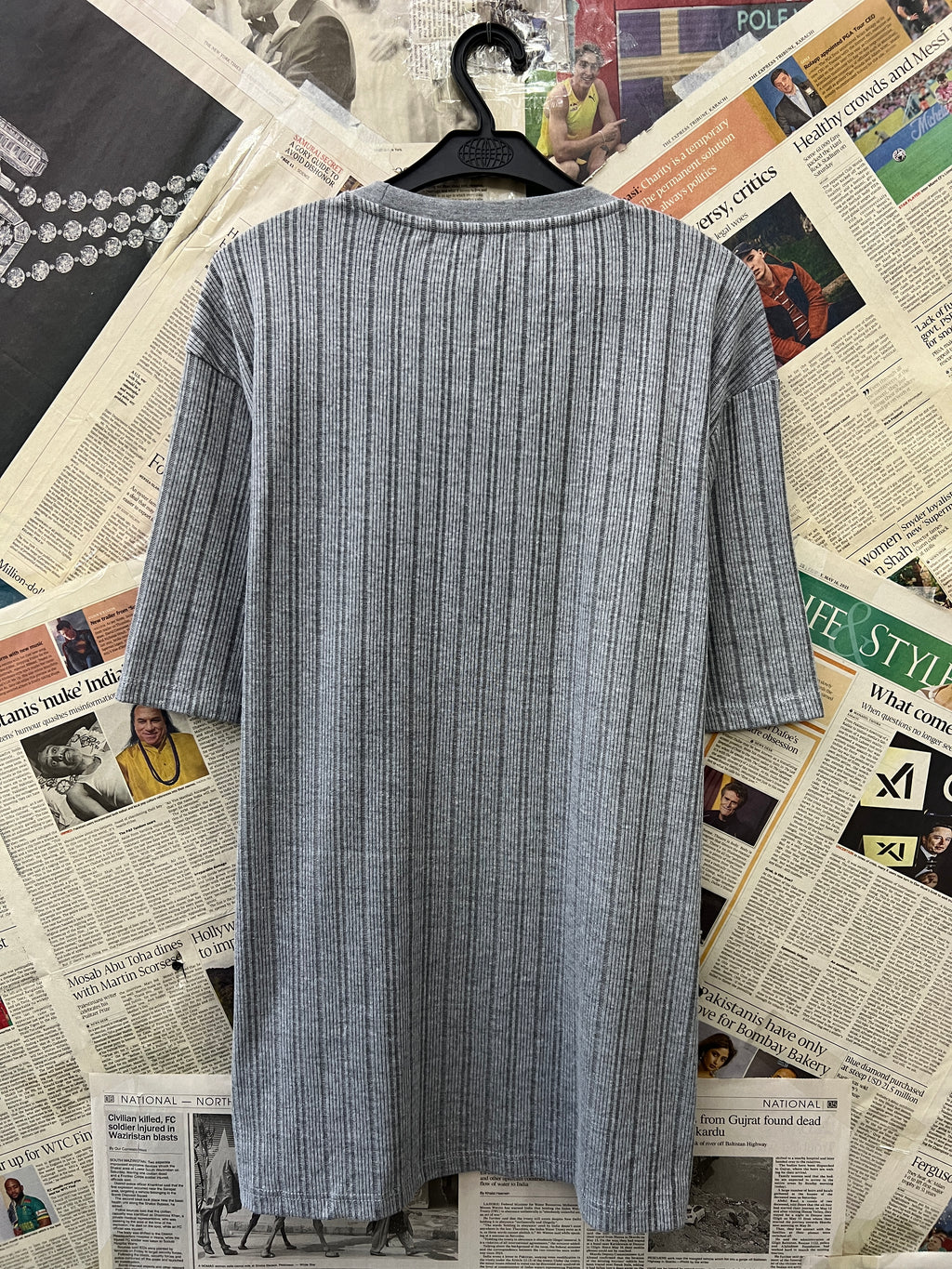 Primark® L/XL | Chest: 24.5" | Grey | T-Shirt | 756 - Genuine Maal