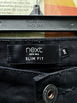 Next® Waist: 34" | Black | Slim Fit Denim Pants | Cotton - Elastane | 2489 - Genuine Maal