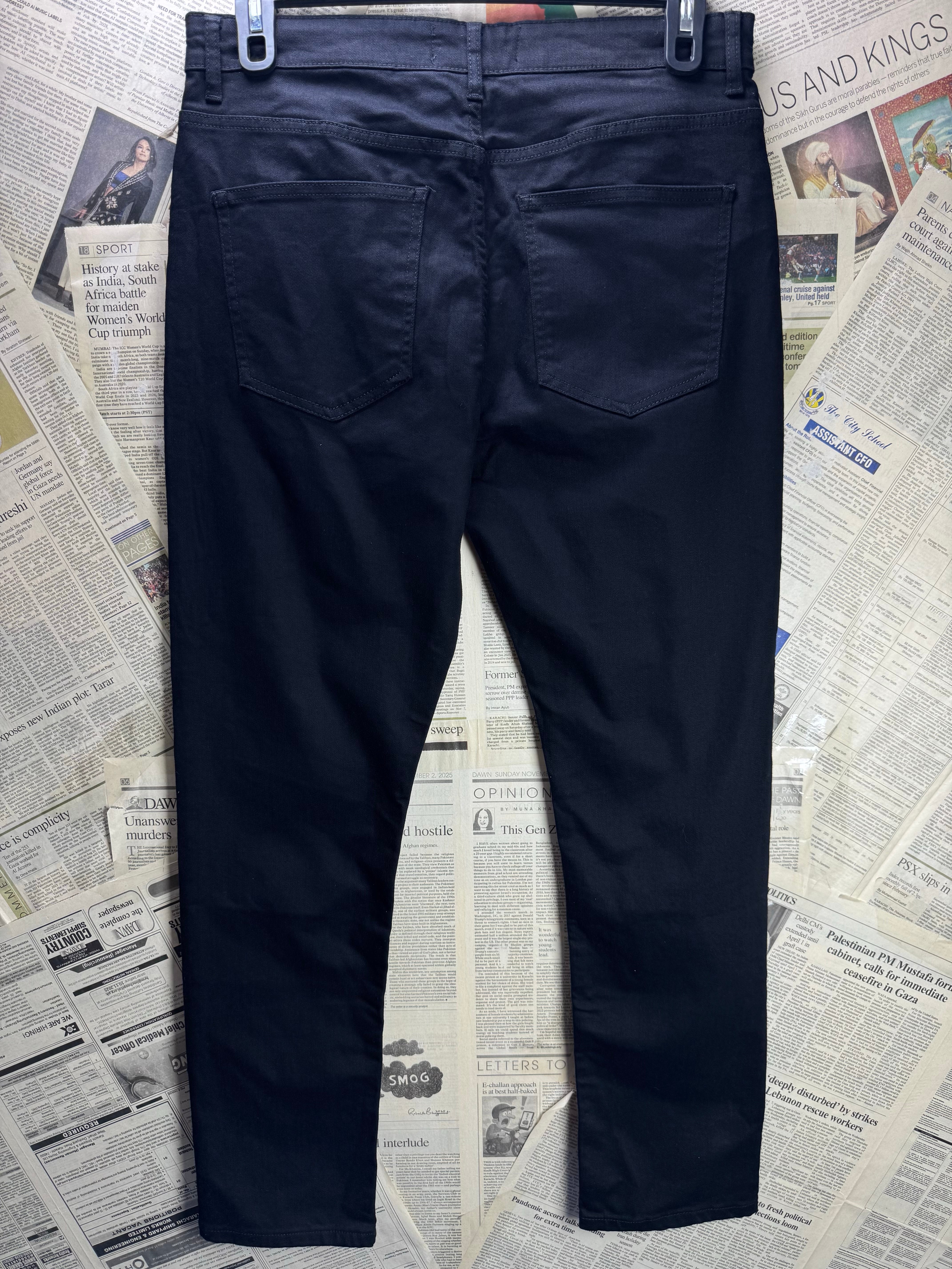 Next® Waist: 34" | Black | Slim Fit Denim Pants | Cotton - Elastane | 2489 - Genuine Maal