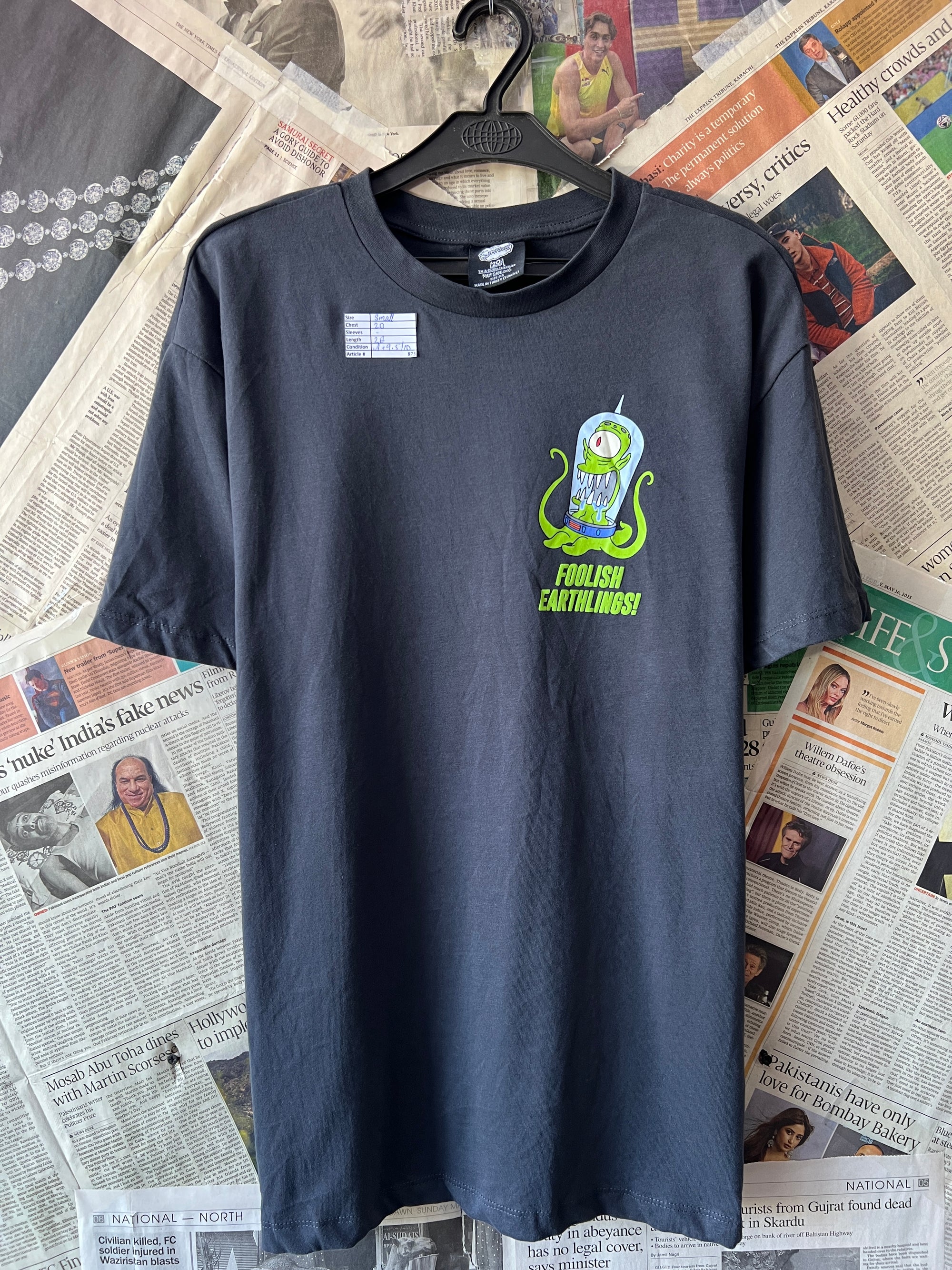 The Simpsons® Small | Chest: 20" | Charcoal | T-Shirt | 873 - Genuine Maal