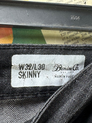 Denim Co.® Waist: 32" | Black | Skinny Fit Denim Pants | Poly - Cotton - Elastane | 2473 - Genuine Maal