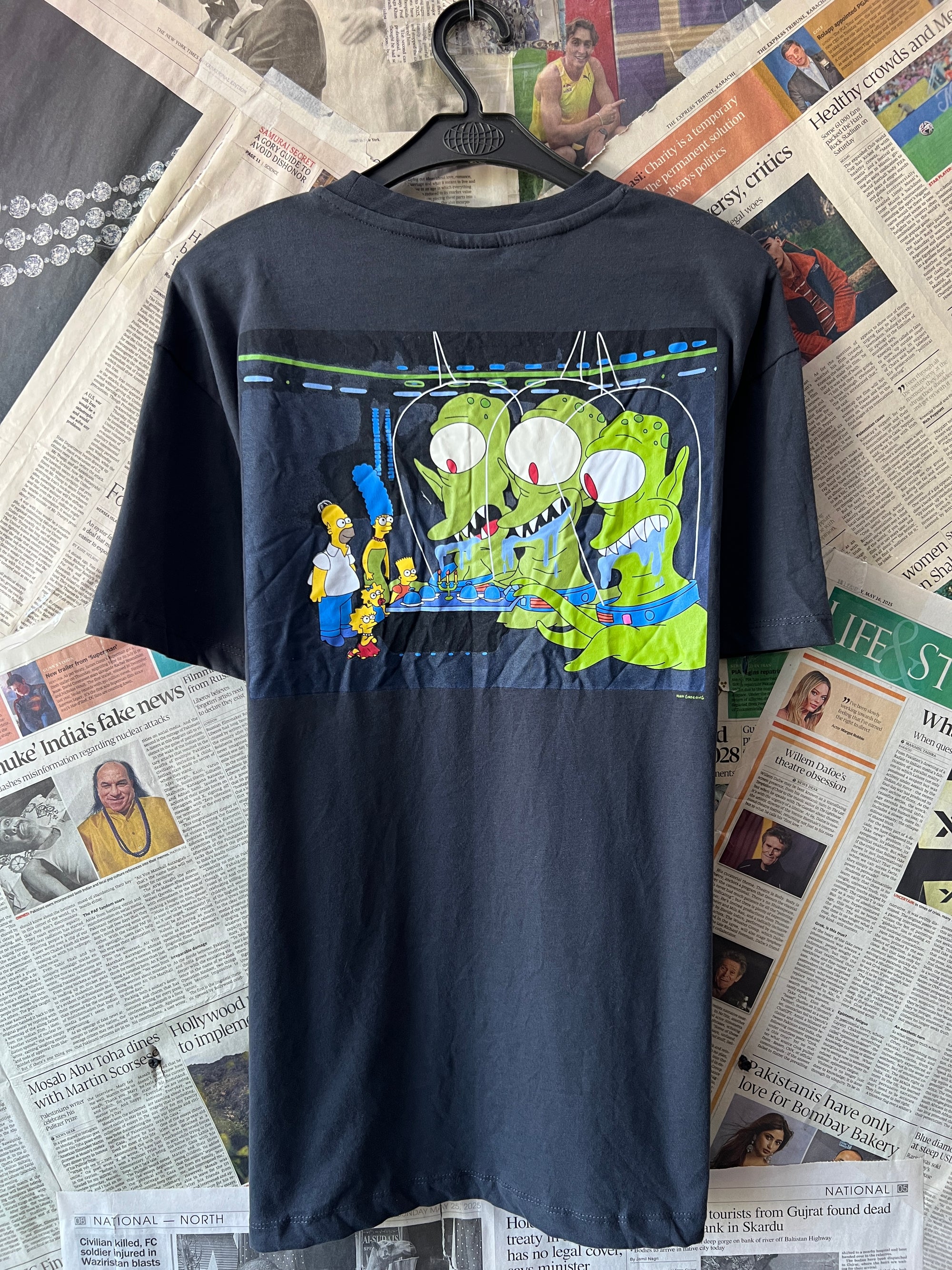 The Simpsons® Small | Chest: 20" | Charcoal | T-Shirt | 873 - Genuine Maal