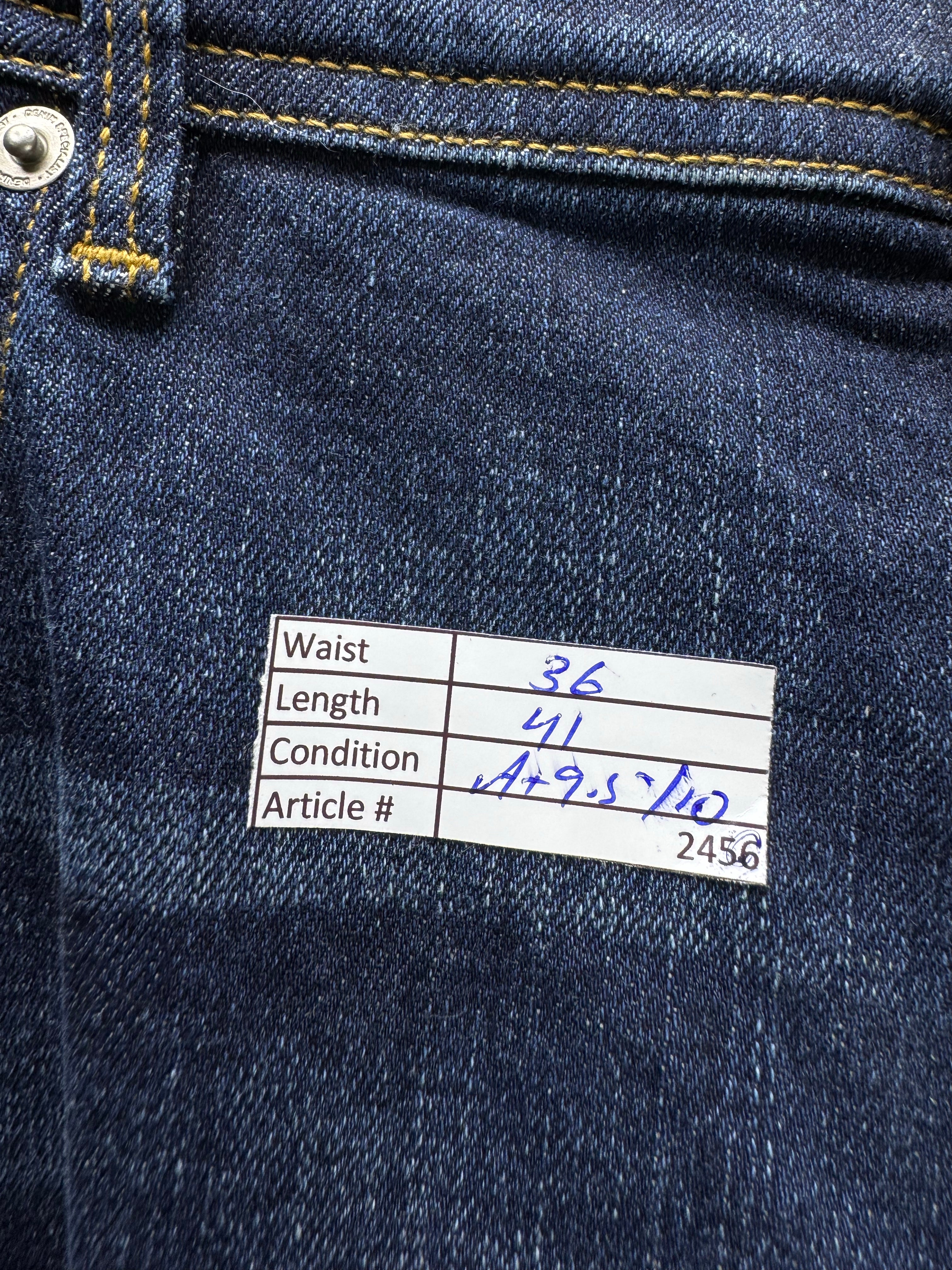 River Island® Waist: 36" | Blue | Skinny Fit Denim Pants | Cotton - Elastane | 2456 - Genuine Maal