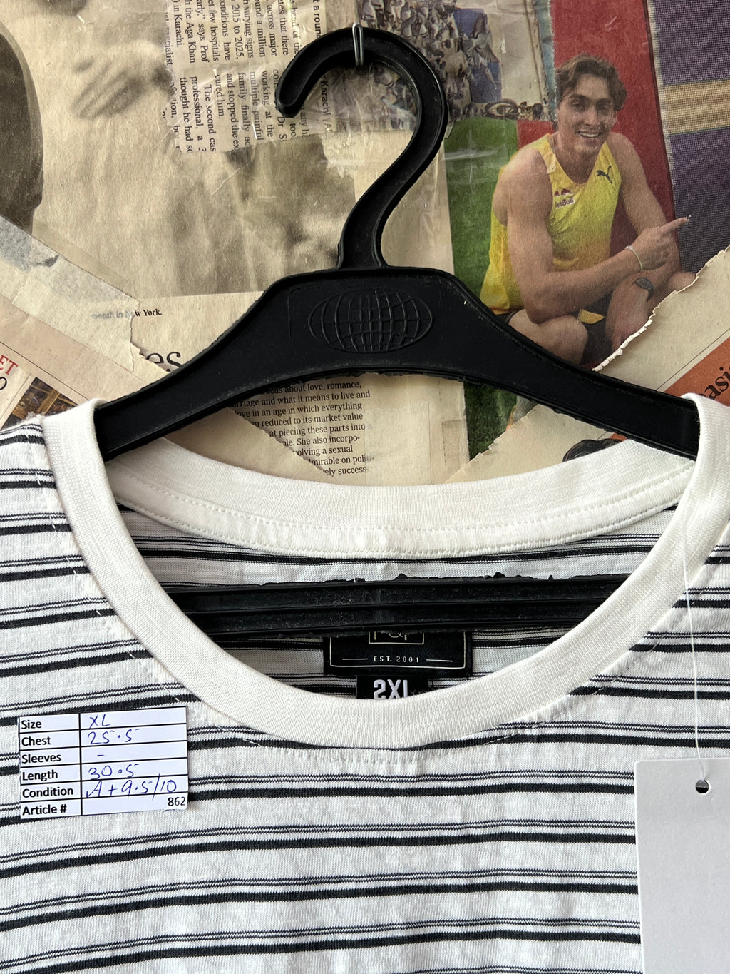 F&F® XL | Chest: 25.5" | White | T-Shirt | 862 - Genuine Maal