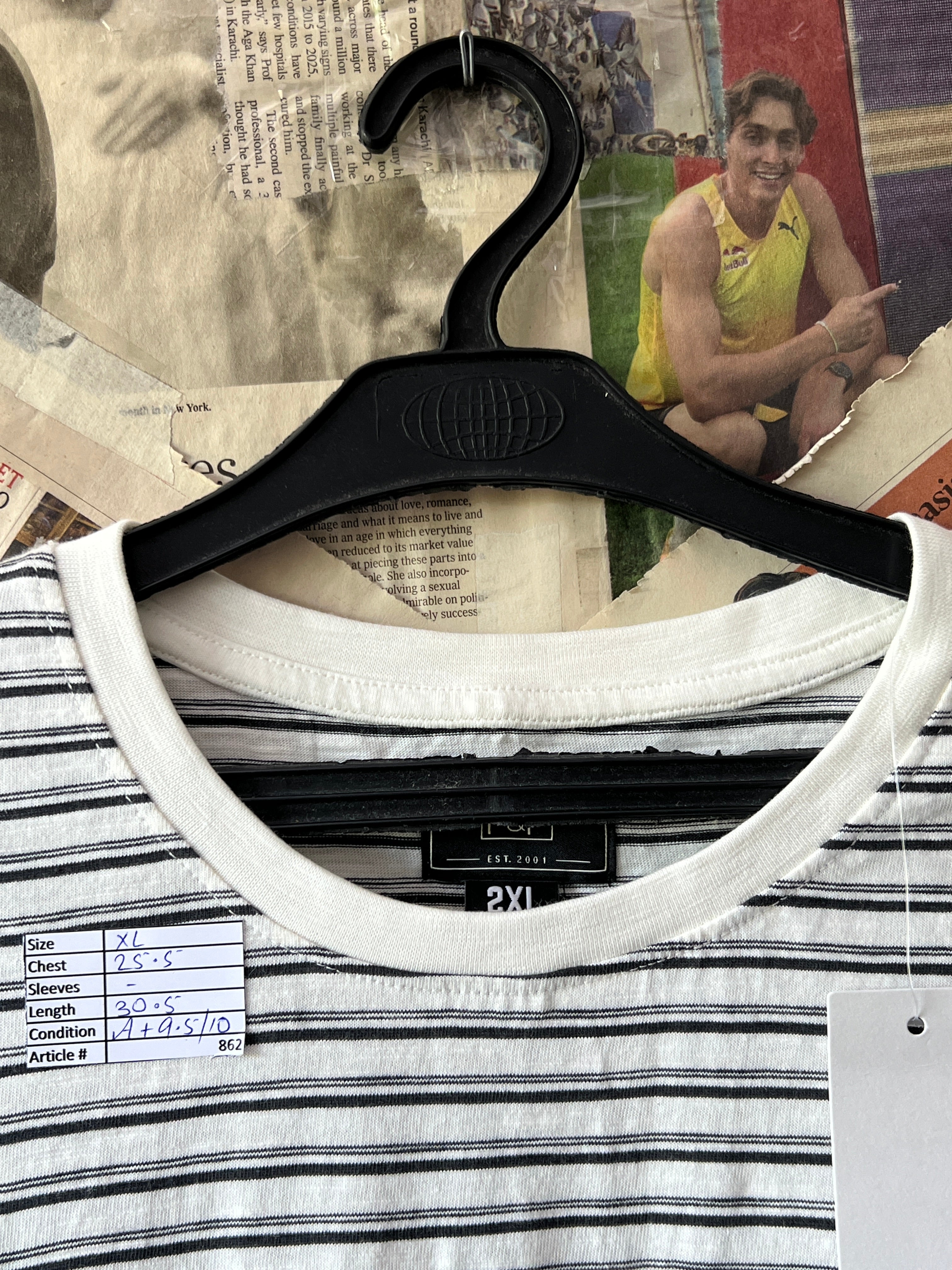 F&F® XL | Chest: 25.5" | White | T-Shirt | 862 - Genuine Maal