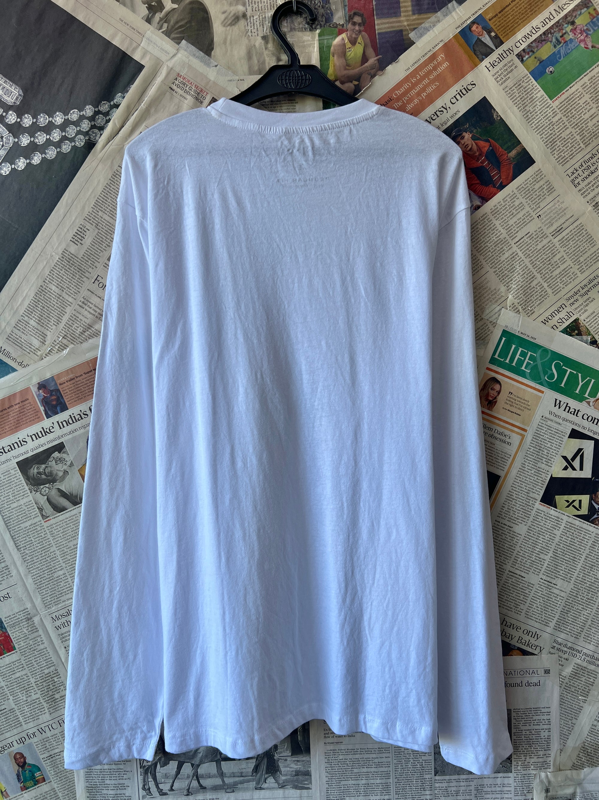 Primark® Large | Chest: 24" | White | Shirt | 875 - Genuine Maal