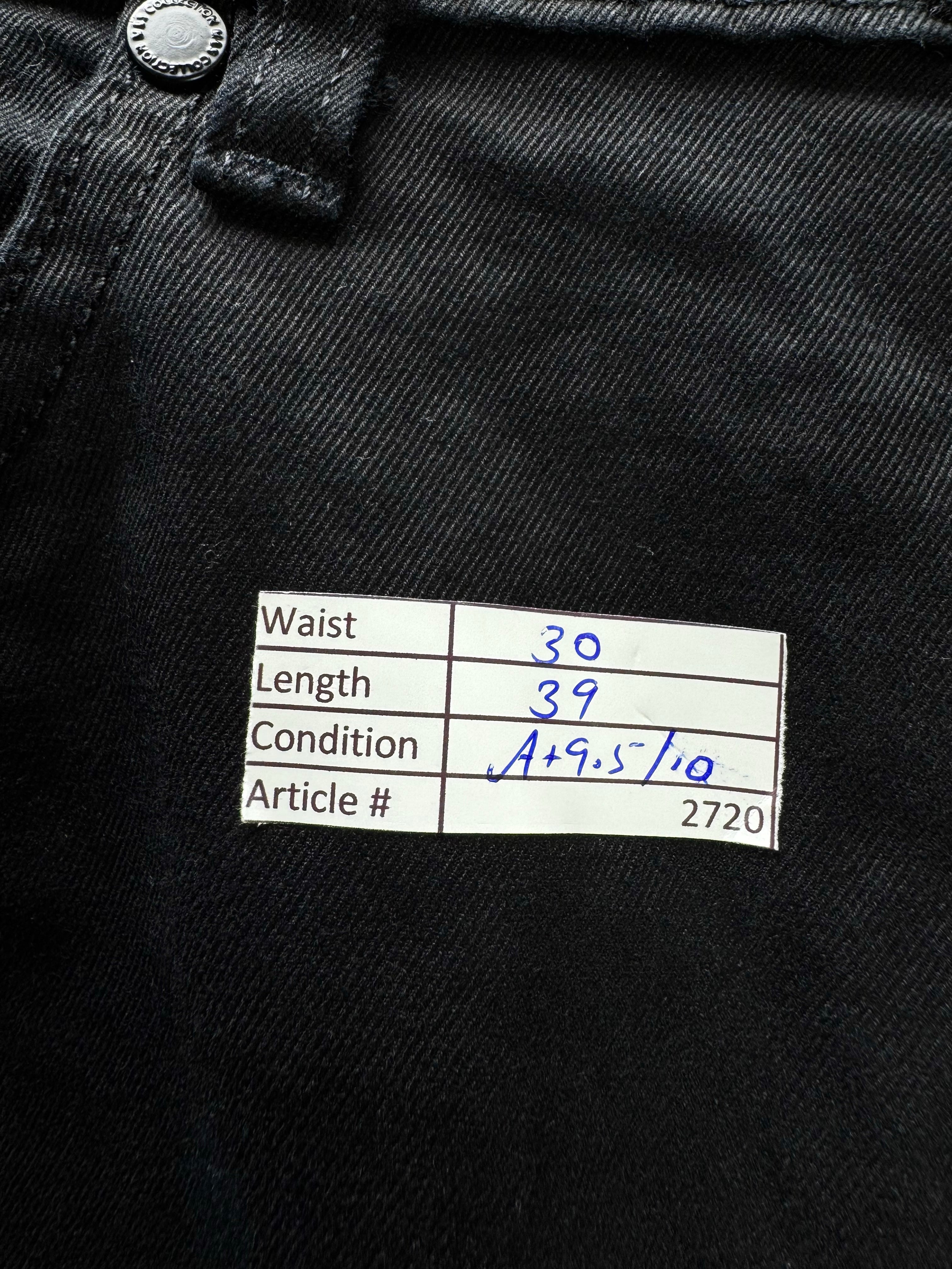M&S® Waist: 30" | Black | Slim Fit Denim Pants | Cotton - Elastane | 2720 - Genuine Maal
