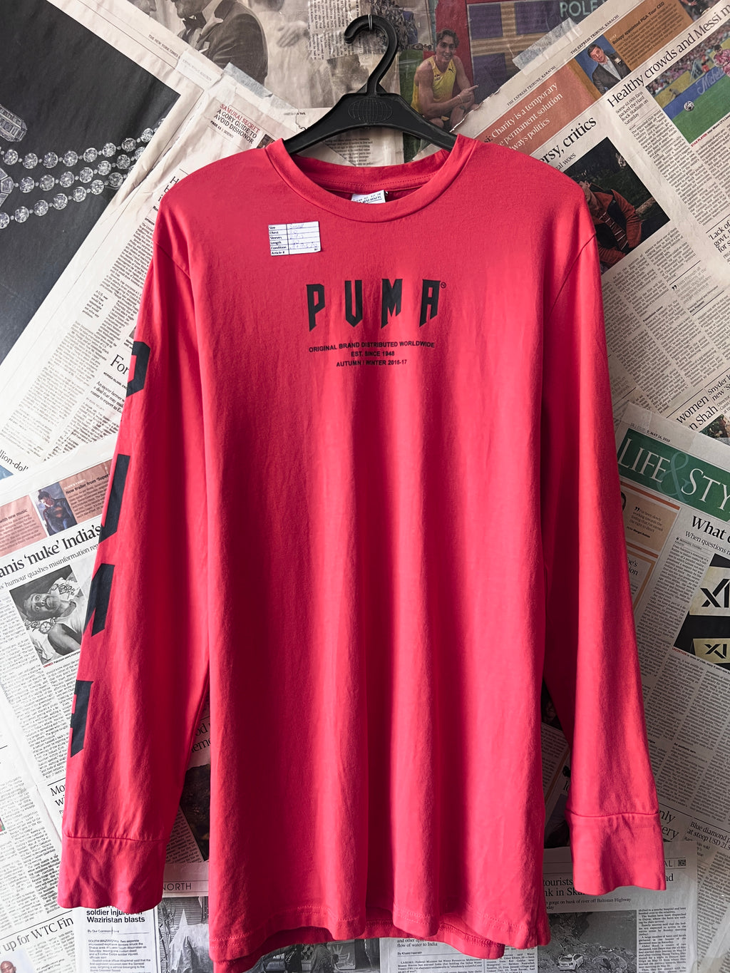 P*ma® Small | Chest: 20" | Pale Crimson | Sweat Shirt | 860 - Genuine Maal