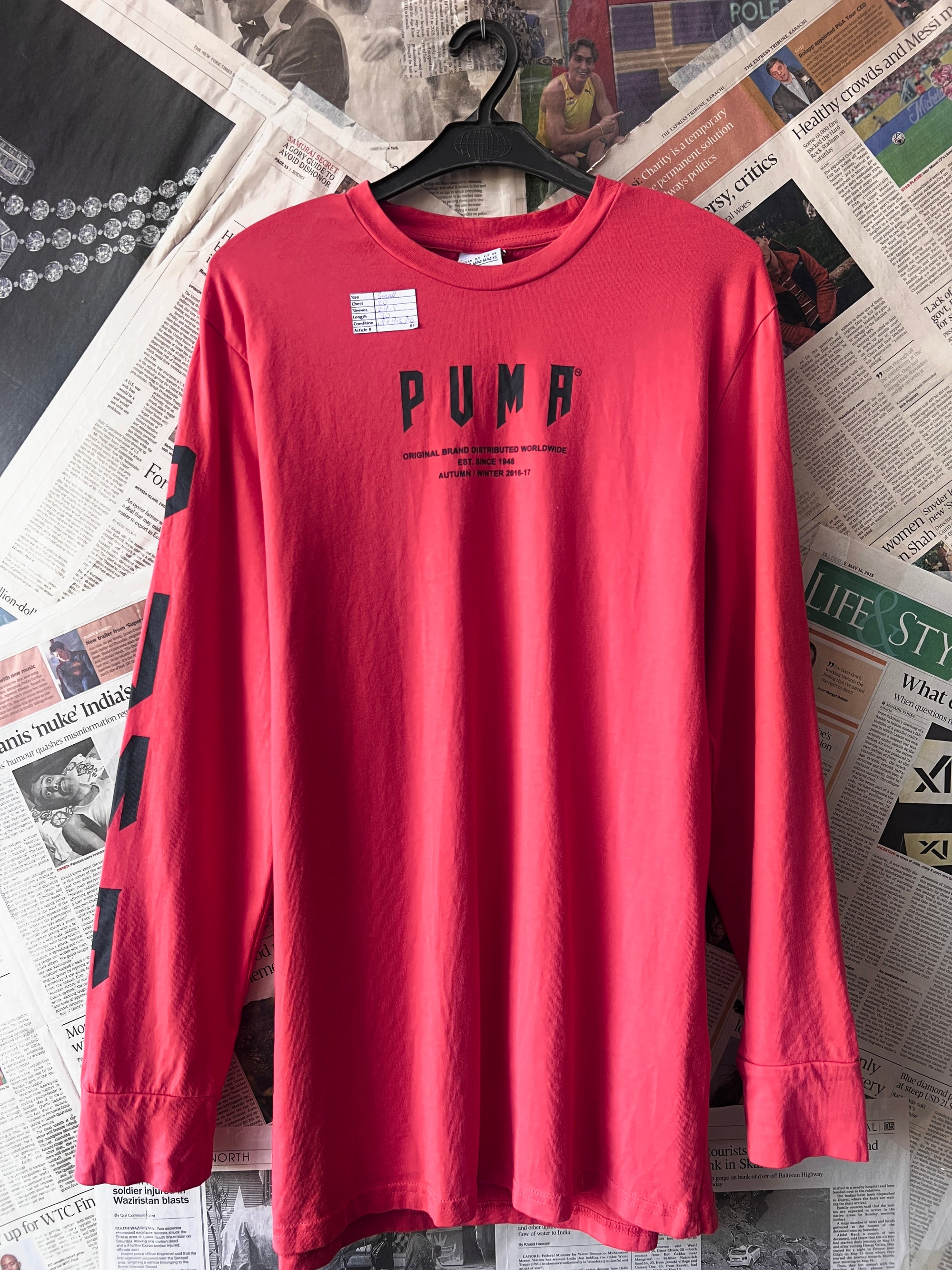 P*ma® Small | Chest: 20" | Pale Crimson | Sweat Shirt | 860 - Genuine Maal