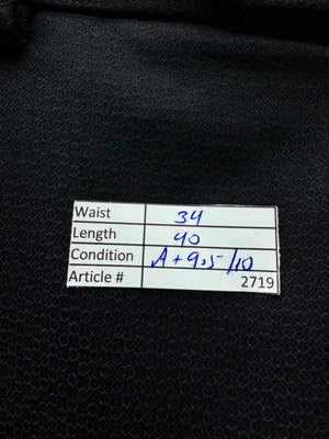 Markslater® Waist: 34" | Black | Skinny Fit Dress Pants | Poly - Viscose | 2719 - Genuine Maal