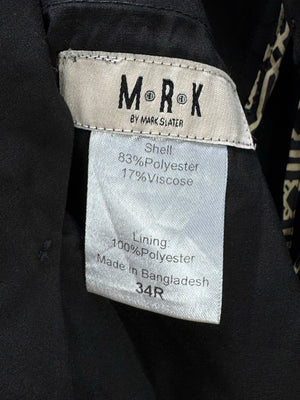 Markslater® Waist: 34" | Black | Skinny Fit Dress Pants | Poly - Viscose | 2719 - Genuine Maal