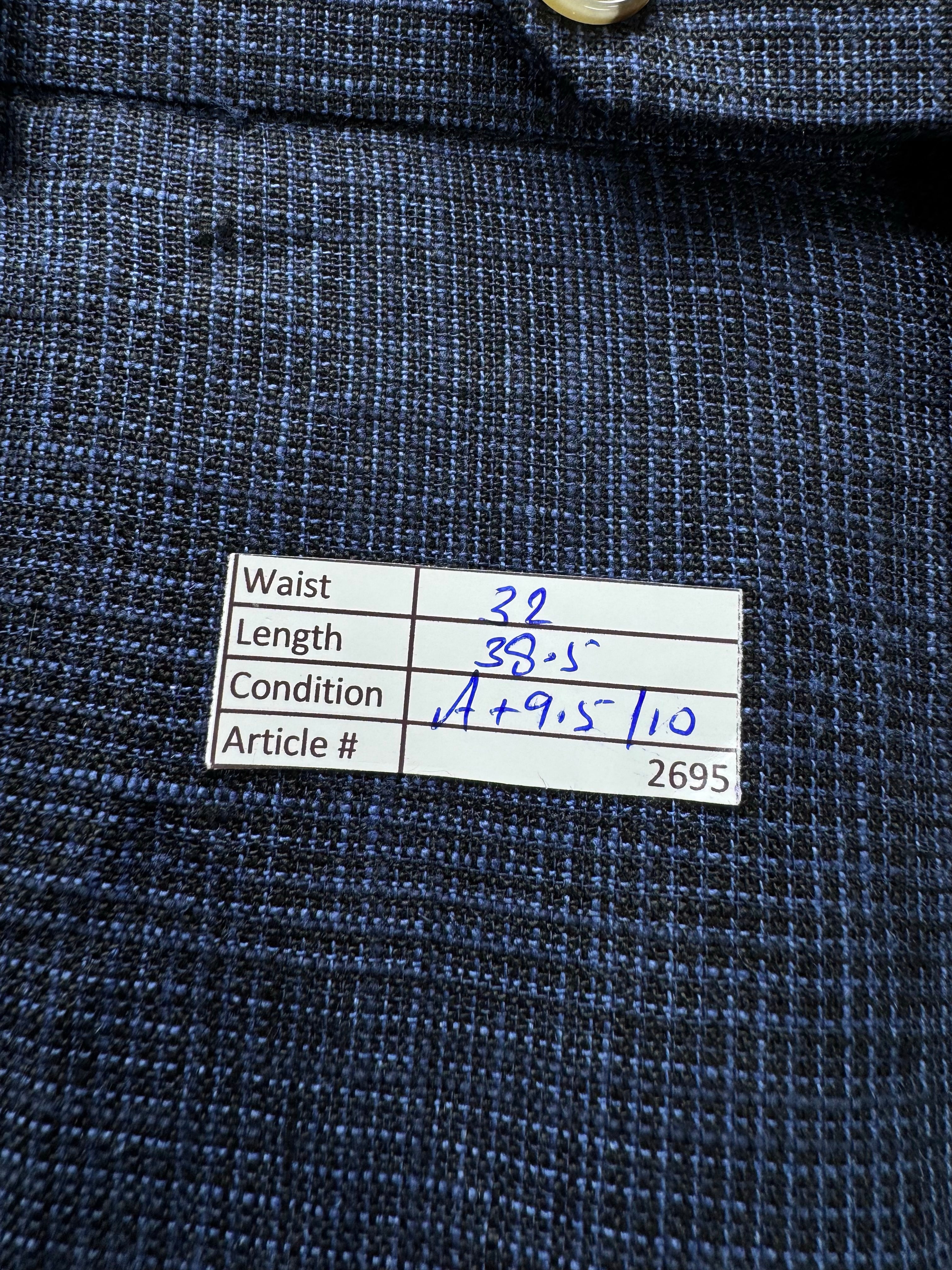Next® Waist: 32" | Blue | Dress Pants | Linen - Cotton | 2965 - Genuine Maal
