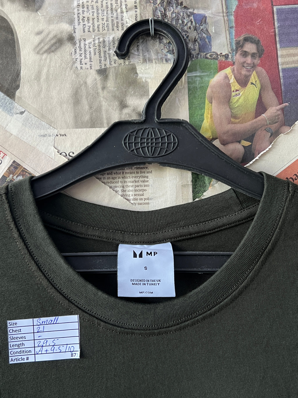 MP® Small | Chest: 21" | Dark Olive | T-Shirt | 871 - Genuine Maal