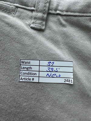 Denim Co.® Waist: 32" | Grey | Slim Fit Chino Pants | Cotton - Elastane | 2481 - Genuine Maal
