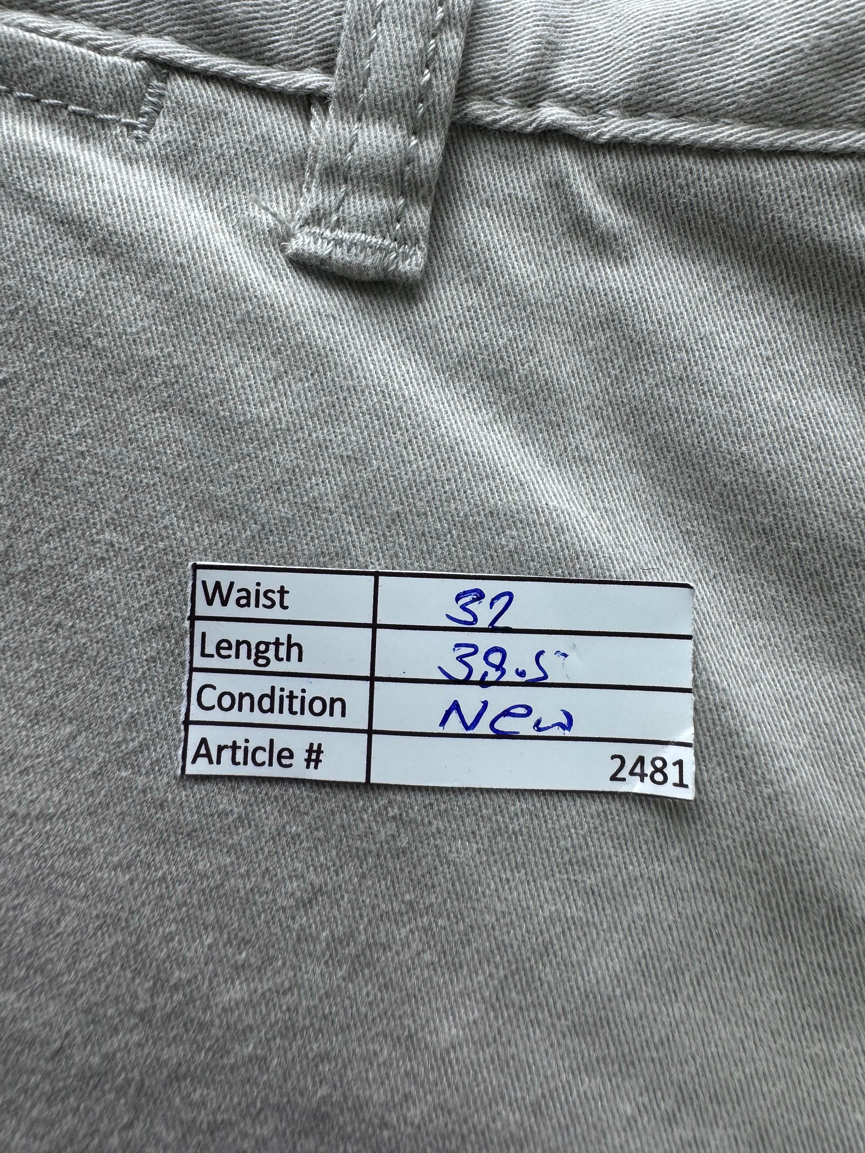 Denim Co.® Waist: 32" | Grey | Slim Fit Chino Pants | Cotton - Elastane | 2481 - Genuine Maal