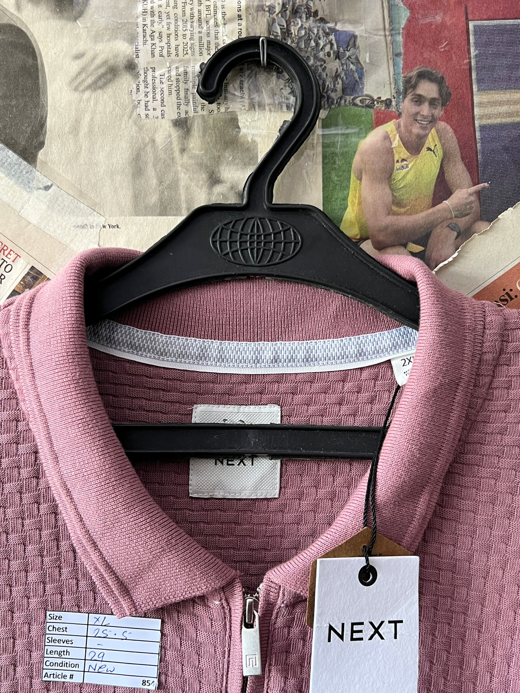 Next® XL | Chest: 25.5" | Pastel Pink | Polo | 854 - Genuine Maal
