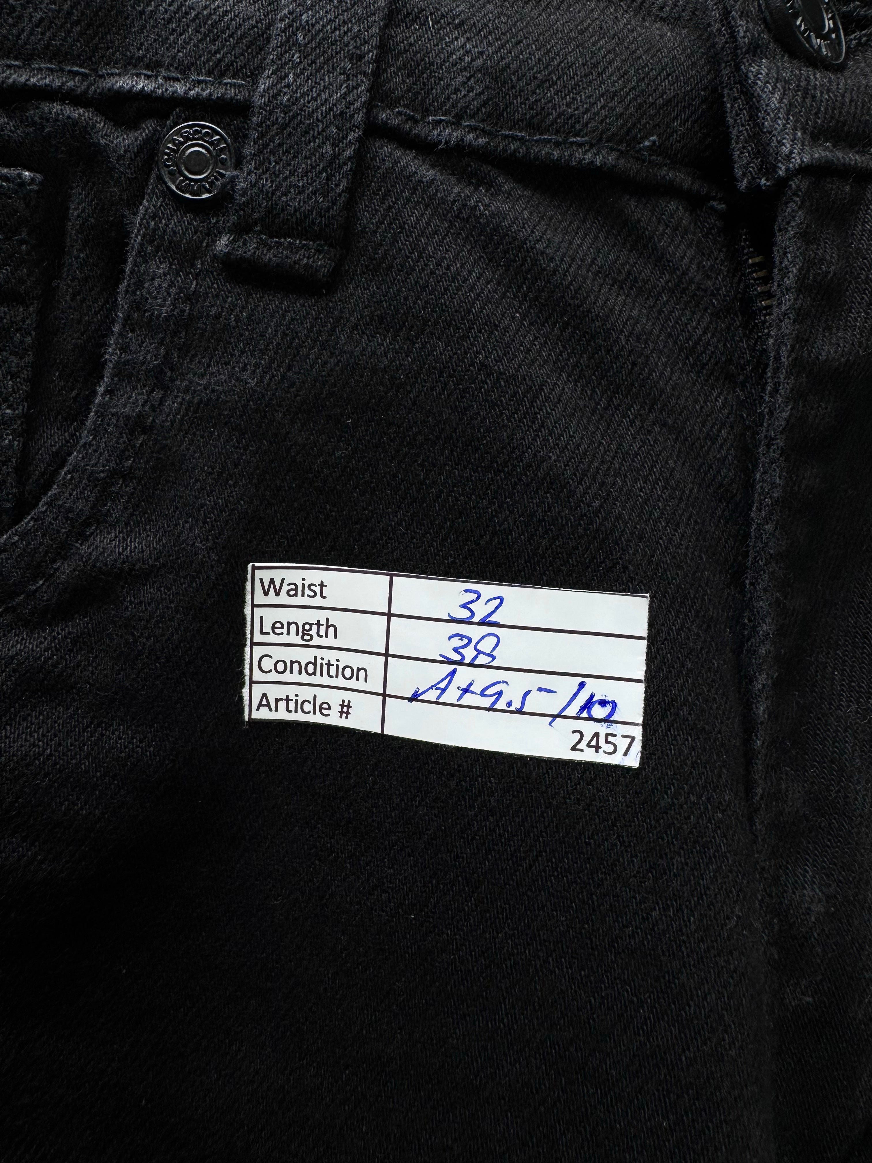 Charcoal® Waist: 32" | Black | Denim Pants | Cotton - Elastane | 2457 - Genuine Maal