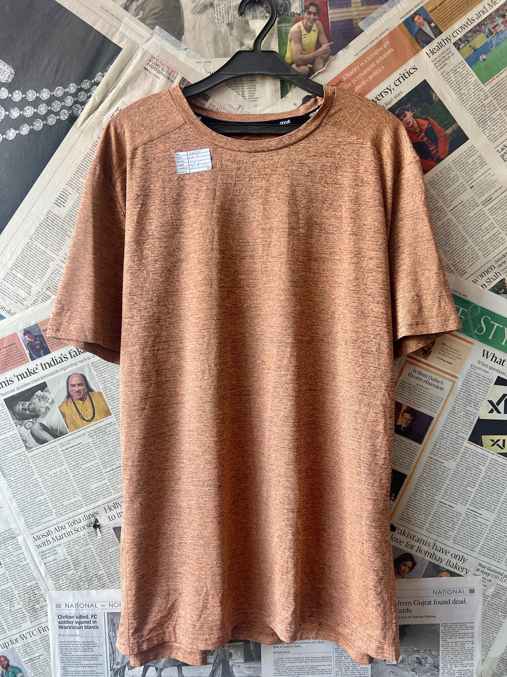Circuit® Large | Chest: 23.5" | Rust | T-Shirt | 856 - Genuine Maal