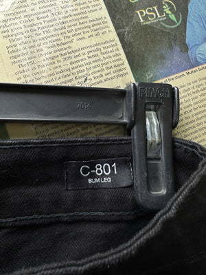 Charcoal® Waist: 32" | Black | Denim Pants | Cotton - Elastane | 2457 - Genuine Maal