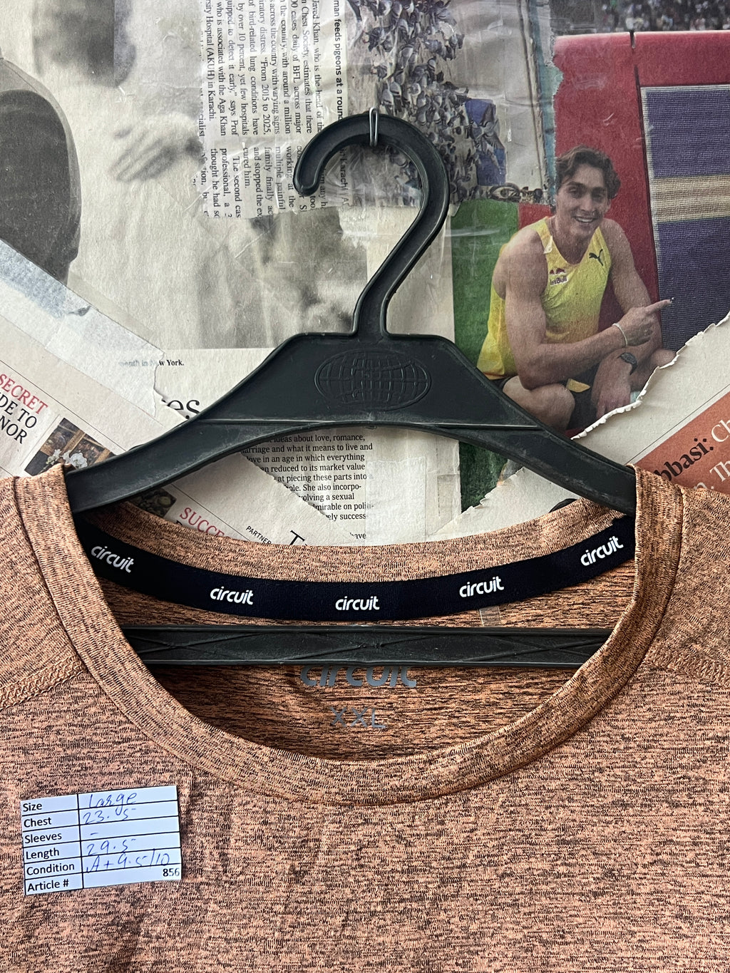 Circuit® Large | Chest: 23.5" | Rust | T-Shirt | 856 - Genuine Maal