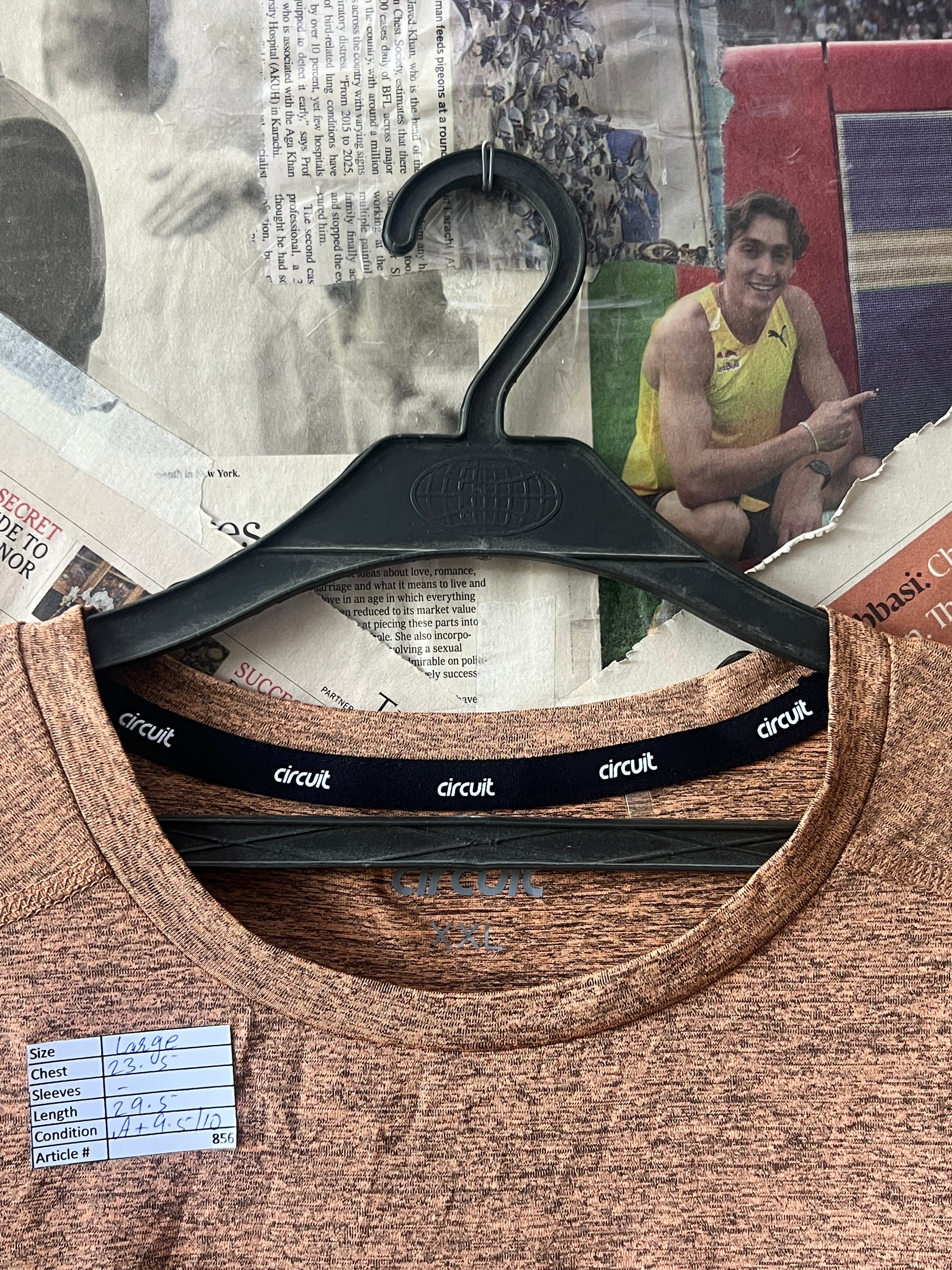 Circuit® Large | Chest: 23.5" | Rust | T-Shirt | 856 - Genuine Maal