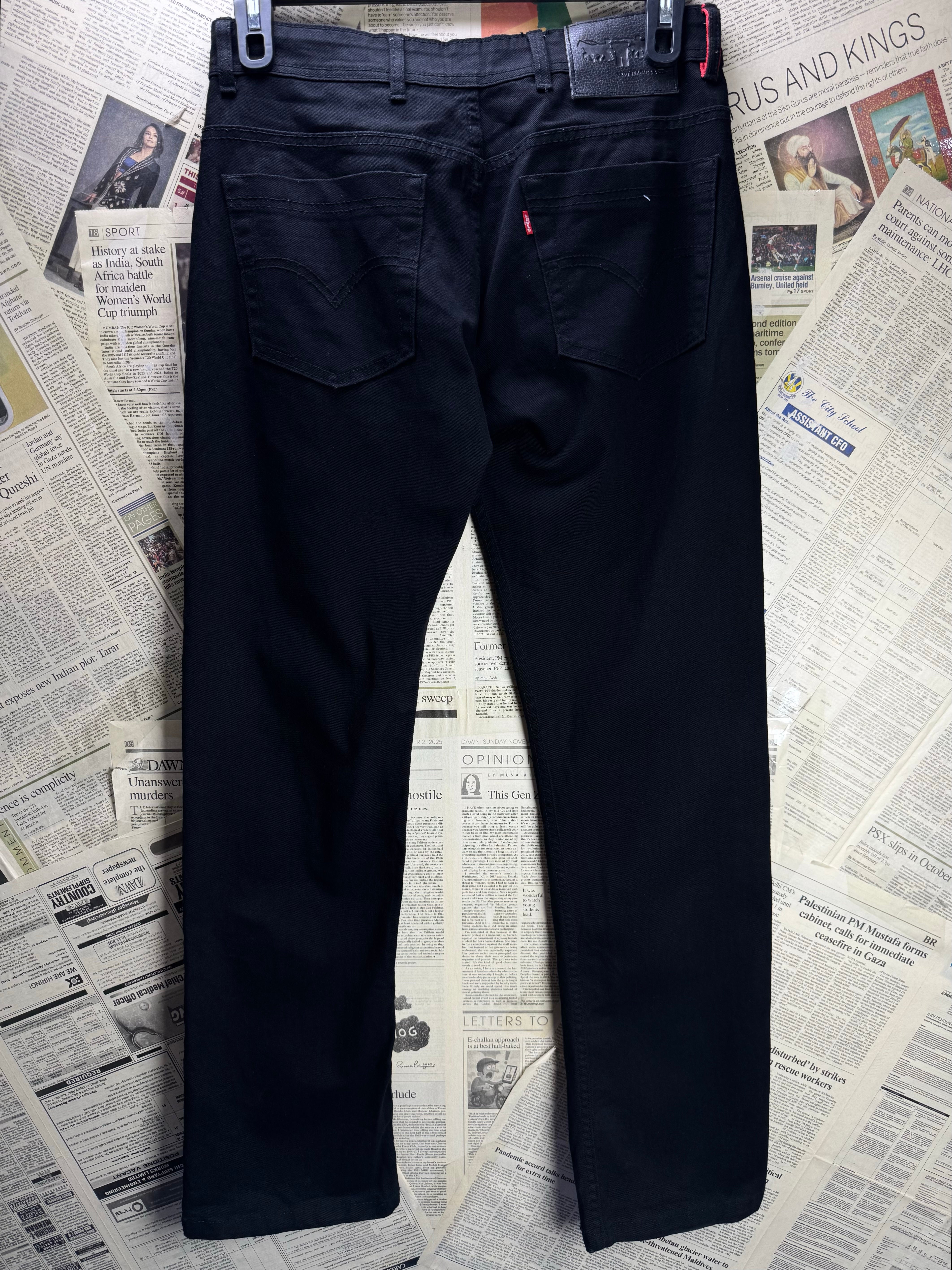 L*vi's® Waist: 30" | Black | Denim Pants | Cotton | 2472 - Genuine Maal