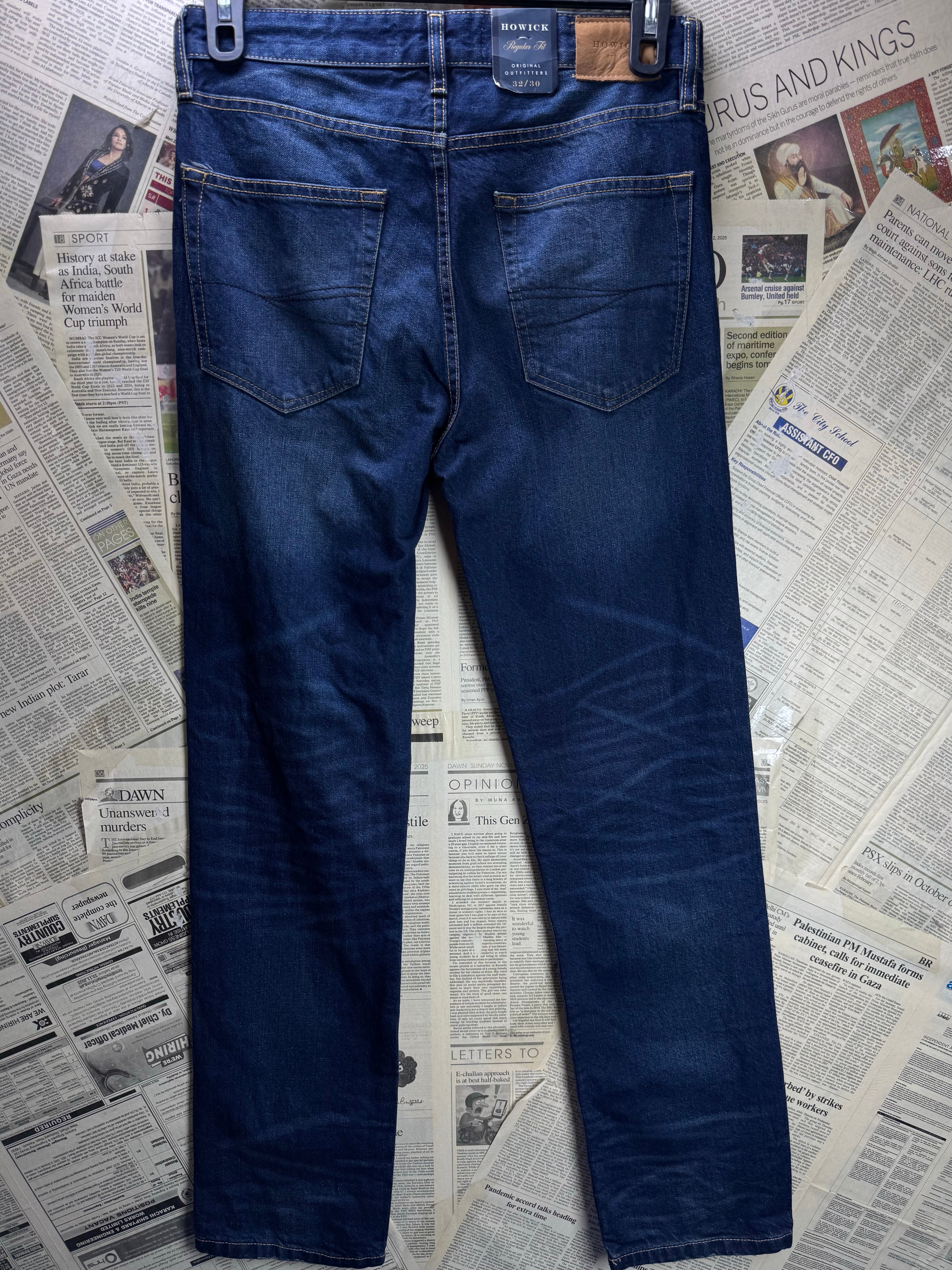 Howick® Waist: 30" | Blue | Denim Pants | Cotton | 2476 - Genuine Maal