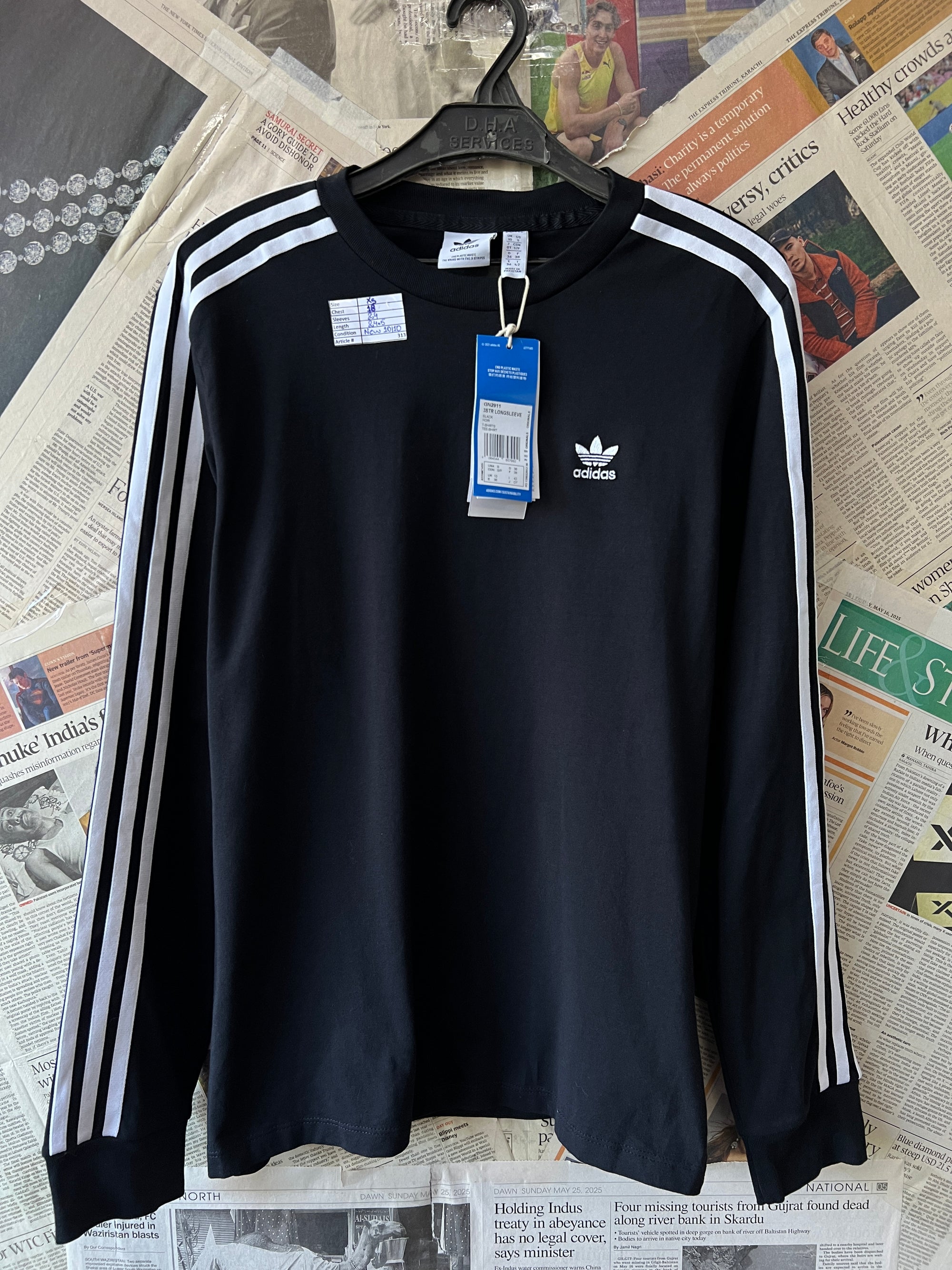 Adid*s® XS | Chest: 18" | Black | Sweat Shirt | 313 - Genuine Maal