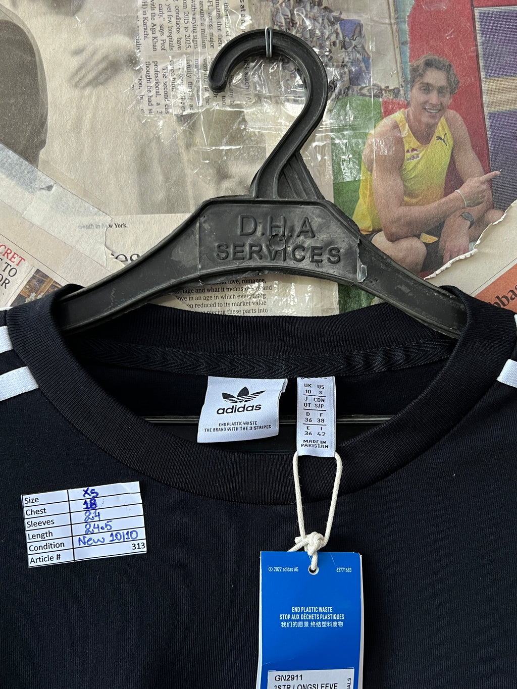 Adid*s® XS | Chest: 18" | Black | Sweat Shirt | 313 - Genuine Maal