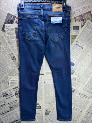 Pull&Bear® Waist: 32" | Blue | Super Skinny Denim Pants | Cotton - Elastane | 2739 - Genuine Maal