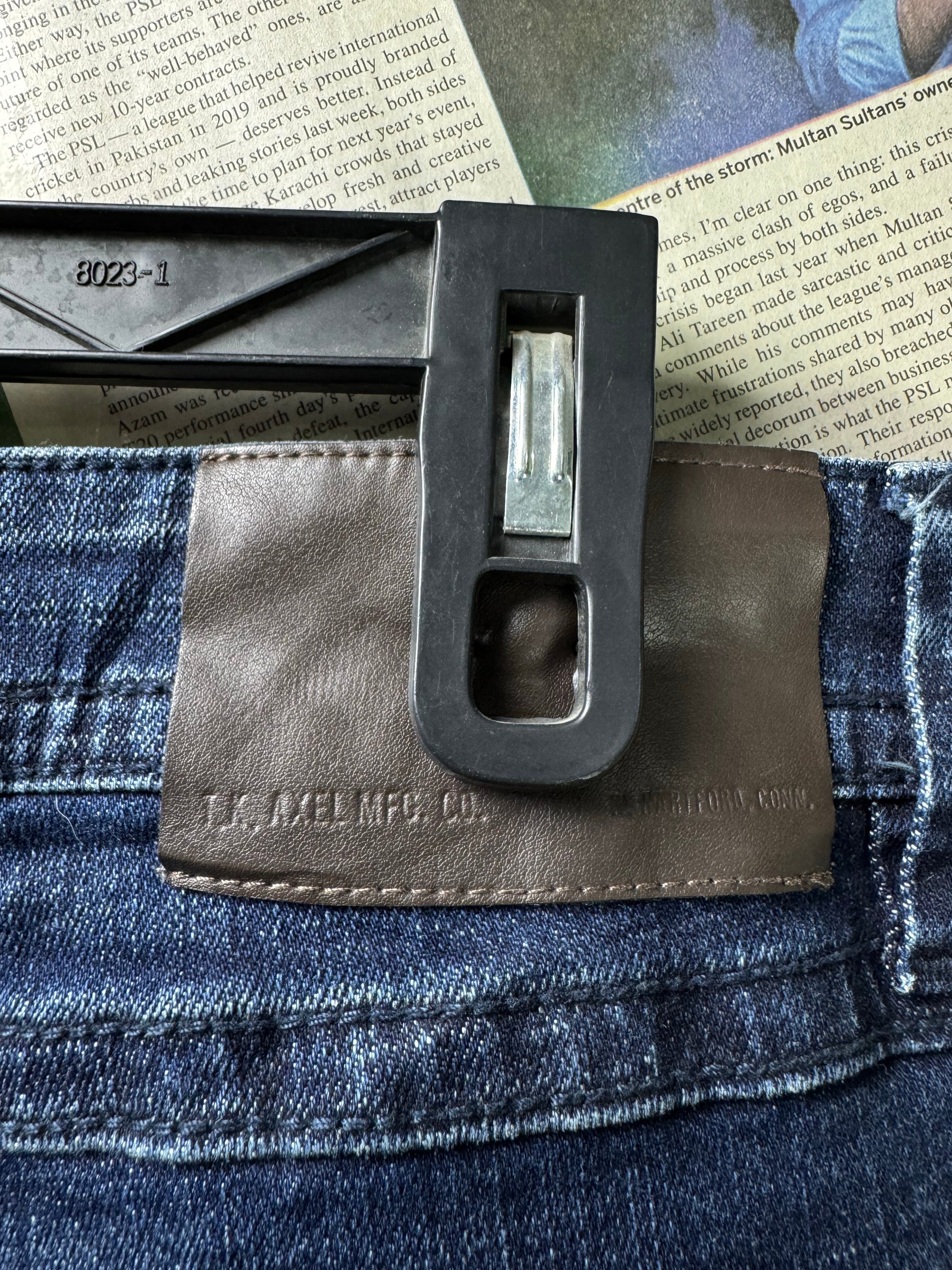 TK Axel® Waist: 36" | Dark Blue | Slim Boot Fit Denim Pant | Cotton - Spandex | 1264 - Genuine Maal