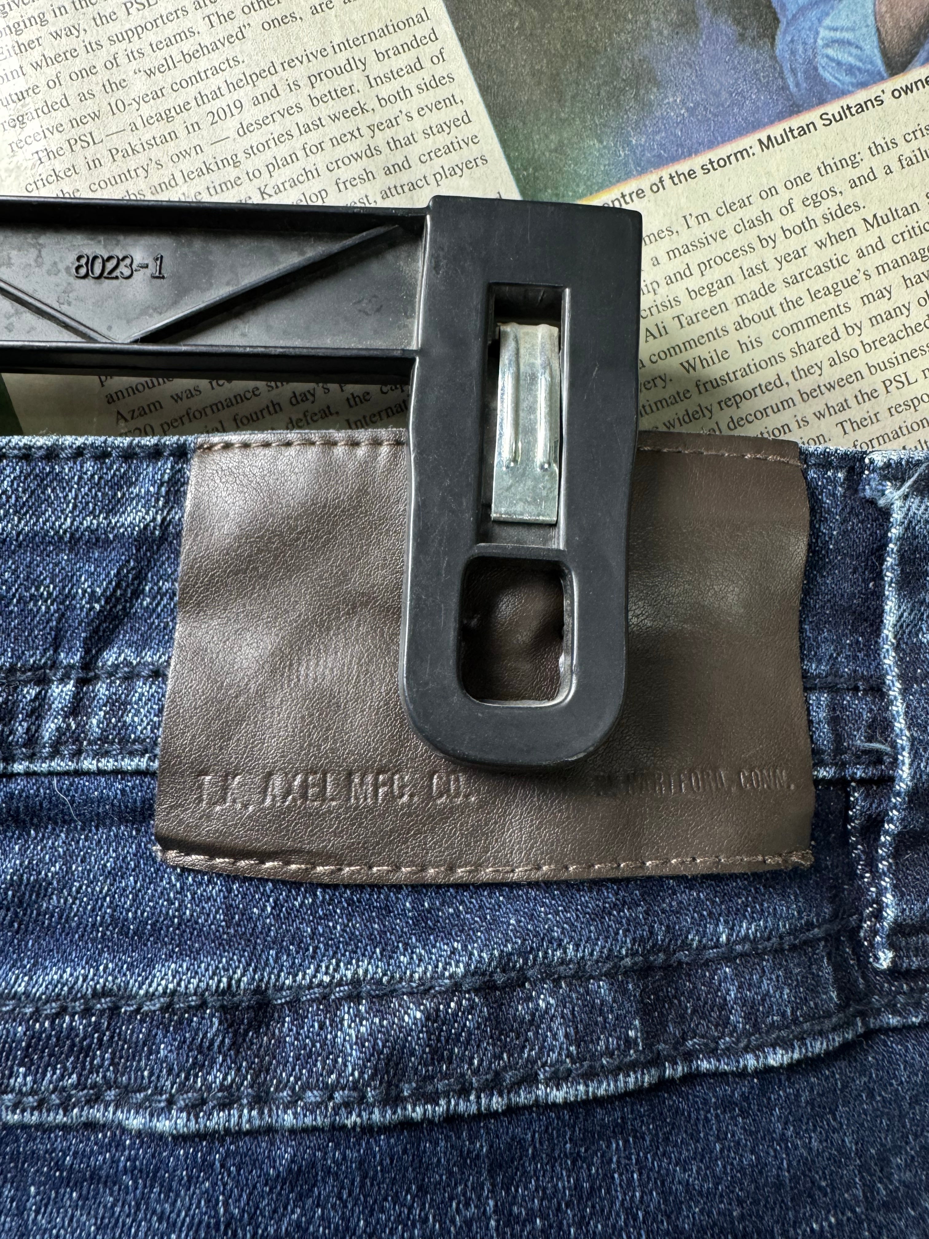 TK Axel® Waist: 36" | Dark Blue | Slim Boot Fit Denim Pant | Cotton - Spandex | 1264 - Genuine Maal