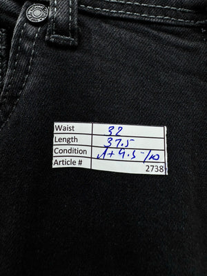 Charcoal® Waist: 32" | Black | Denim Pants | Cotton - Elastane | 2738 - Genuine Maal