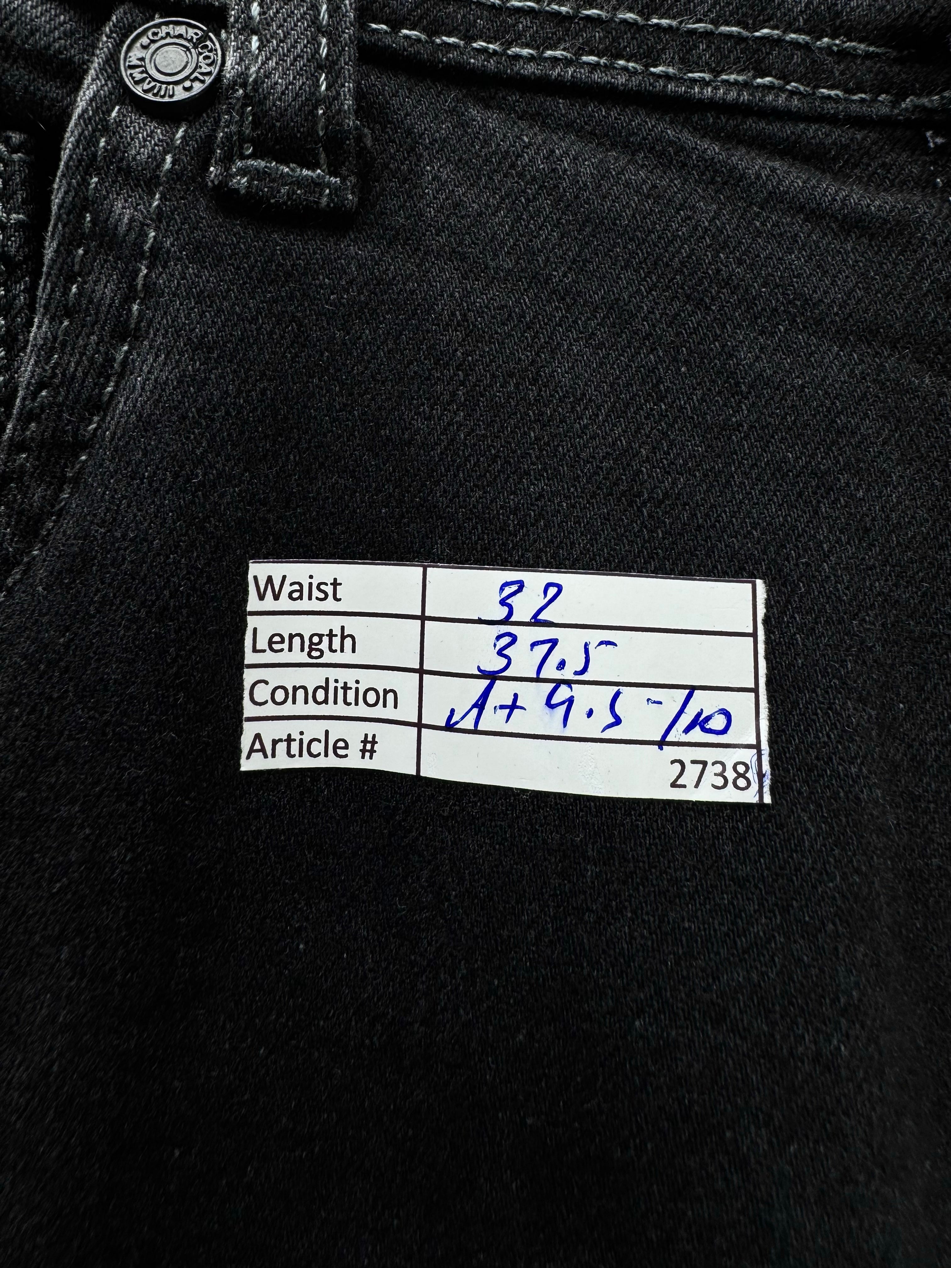 Charcoal® Waist: 32" | Black | Denim Pants | Cotton - Elastane | 2738 - Genuine Maal