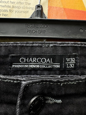 Charcoal® Waist: 32" | Black | Denim Pants | Cotton - Elastane | 2738 - Genuine Maal